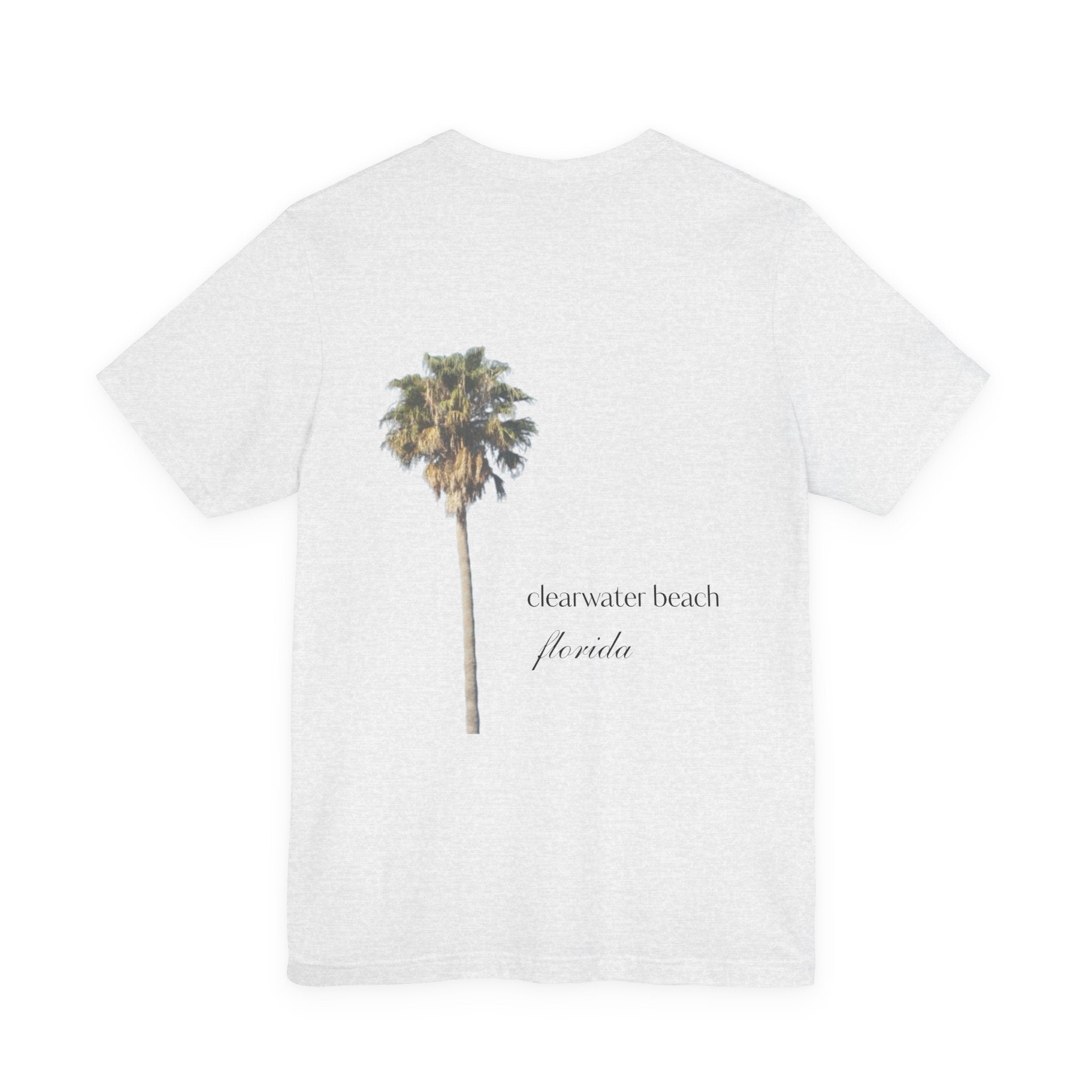 Clearwater Beach Florida Palm Tree Tee — Minimal Coastal Vacation T-Shirt