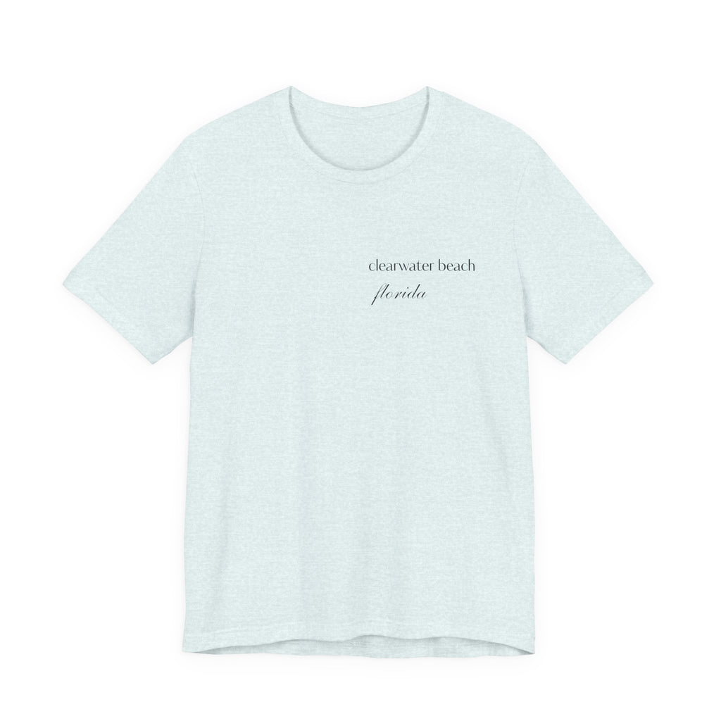 Clearwater Beach Florida Palm Tree Tee — Minimal Coastal Vacation T-Shirt