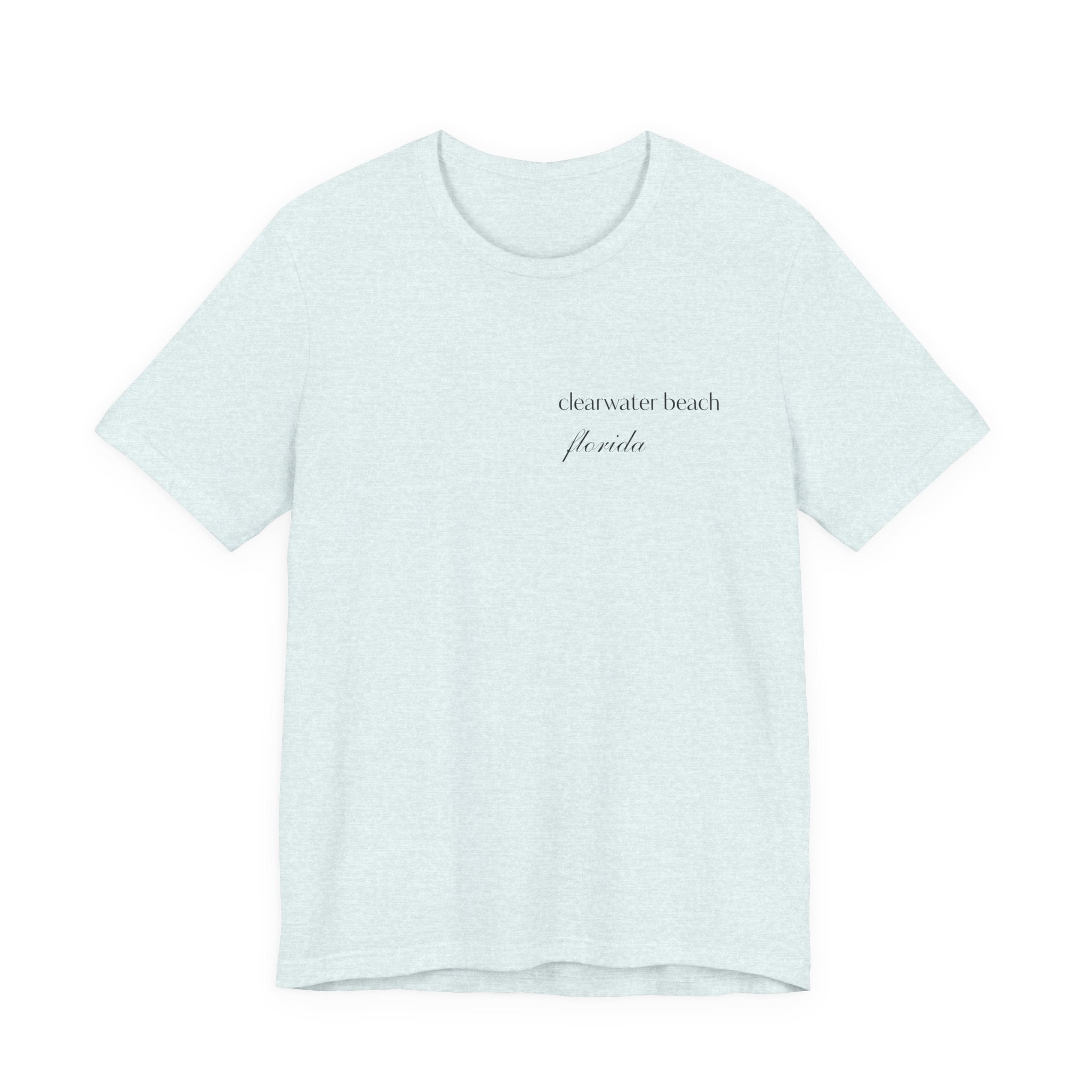 Clearwater Beach Florida Palm Tree Tee — Minimal Coastal Vacation T-Shirt