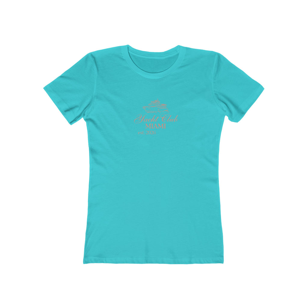 Yacht Club Miami Graphic Tee — 'Yacht Club MIAMI' Women's Boyfriend T‑Shirt