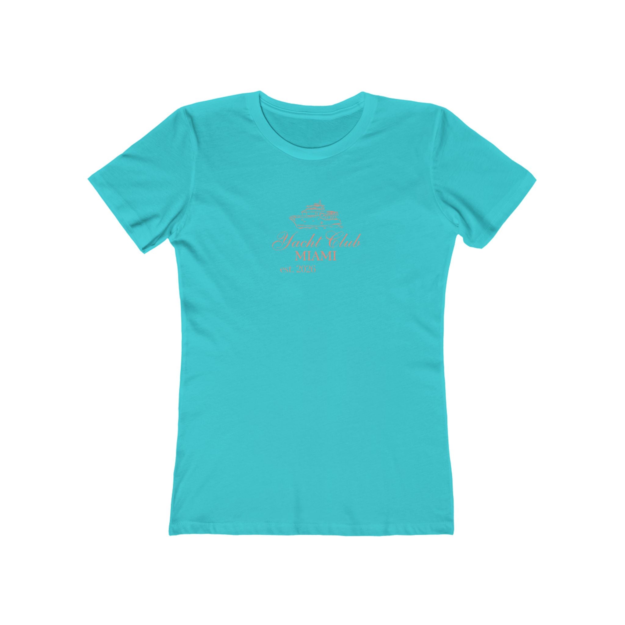 Yacht Club Miami Graphic Tee — 'Yacht Club MIAMI' Women's Boyfriend T‑Shirt