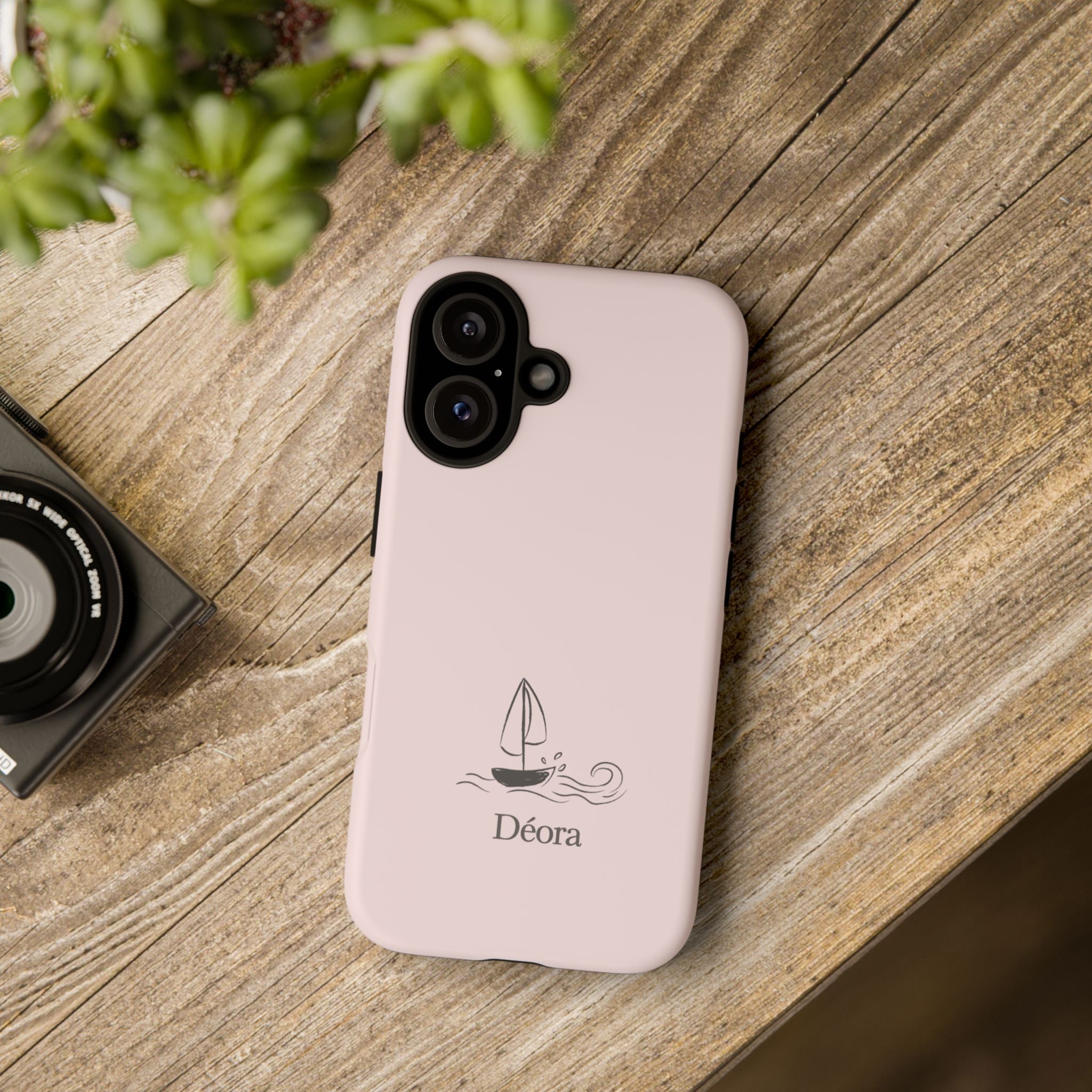 Sailboat Phone Case – 'Déora' Minimal Nautical Protective Case