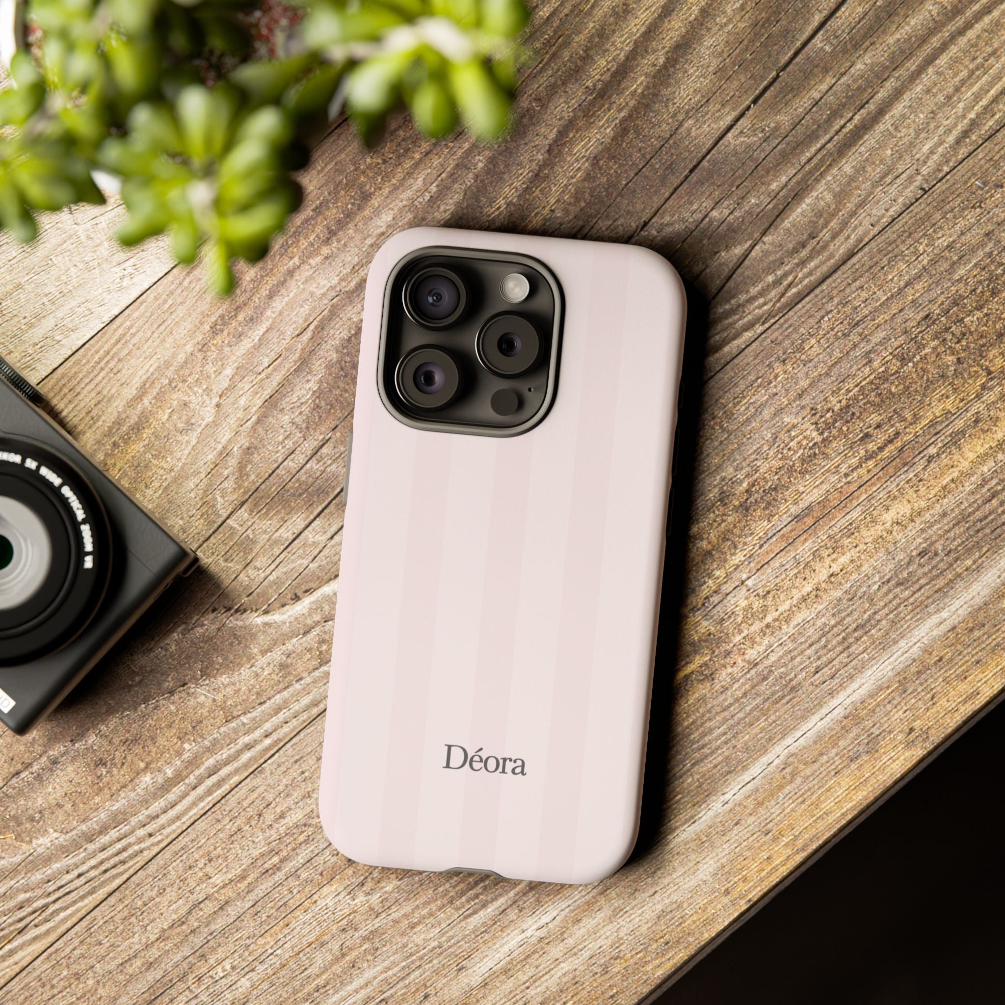 Tough Cases — Slim Protective Phone Case (Pastel Pink Stripe)