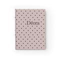 Polka Dot Personalized Journal — 'Déora' Ruled Notebook