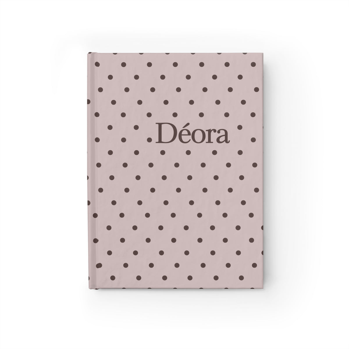 Polka Dot Personalized Journal — 'Déora' Ruled Notebook