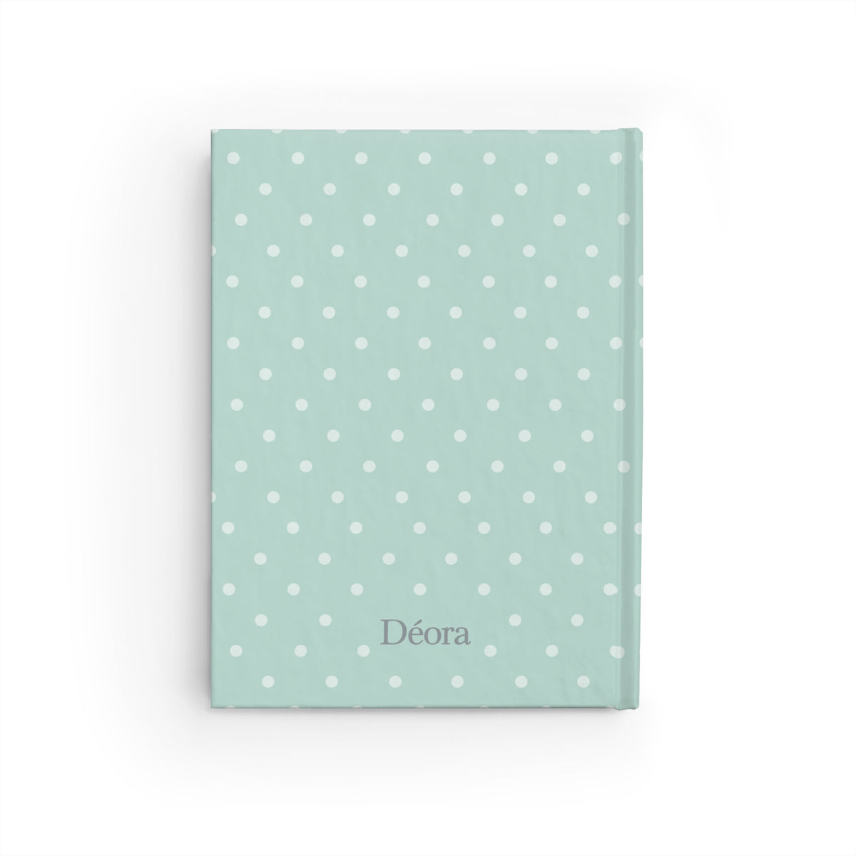 Personalized Polka Dot Journal — 'Déora' Lined Notebook