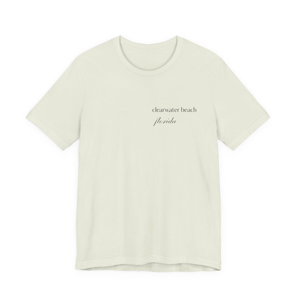 Clearwater Beach Florida Palm Tree Tee — Minimal Coastal Vacation T-Shirt