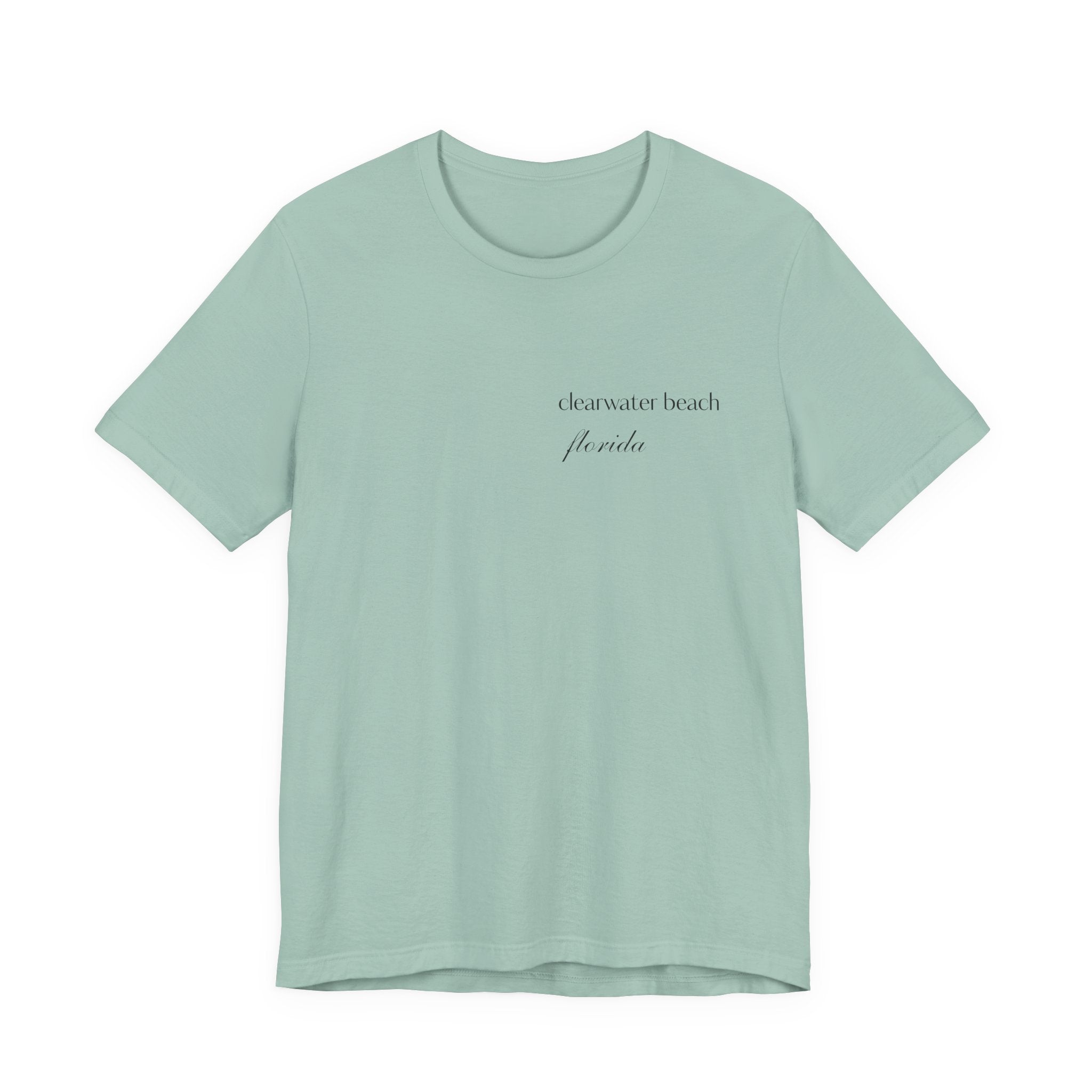 Clearwater Beach Florida Palm Tree Tee — Minimal Coastal Vacation T-Shirt