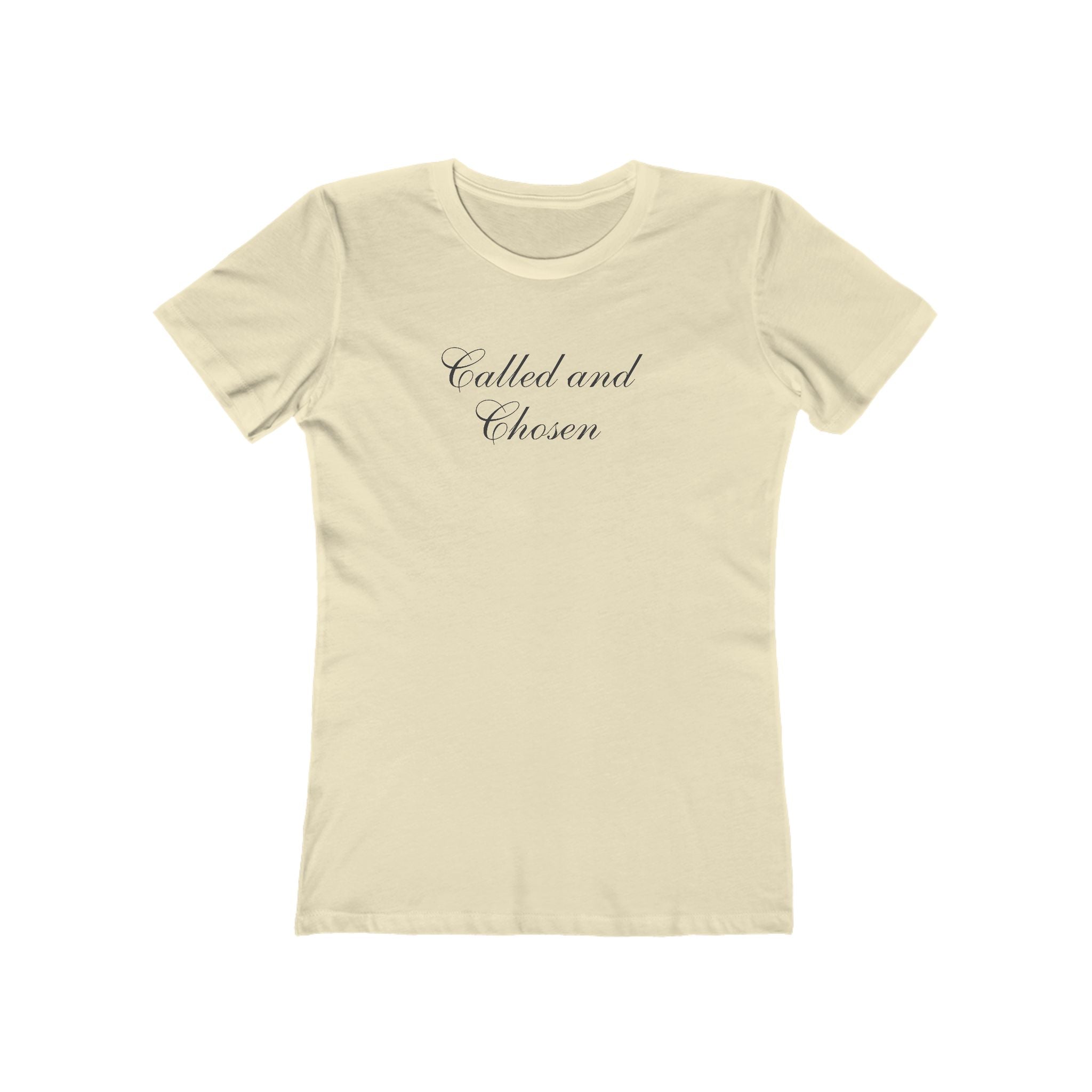Called and Chosen Boyfriend Tee — Women's Christian Script T-Shirt