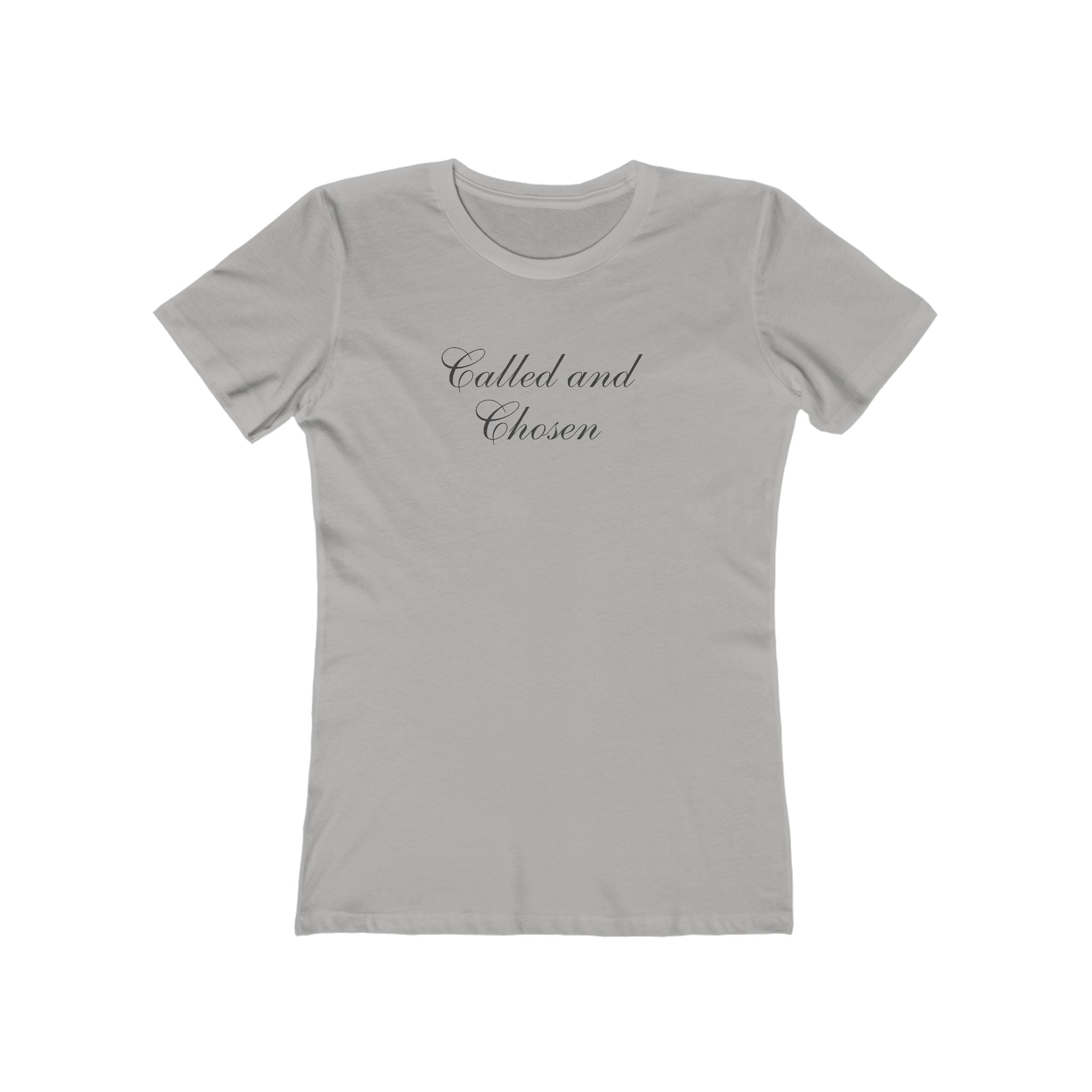 Called and Chosen Boyfriend Tee — Women's Christian Script T-Shirt
