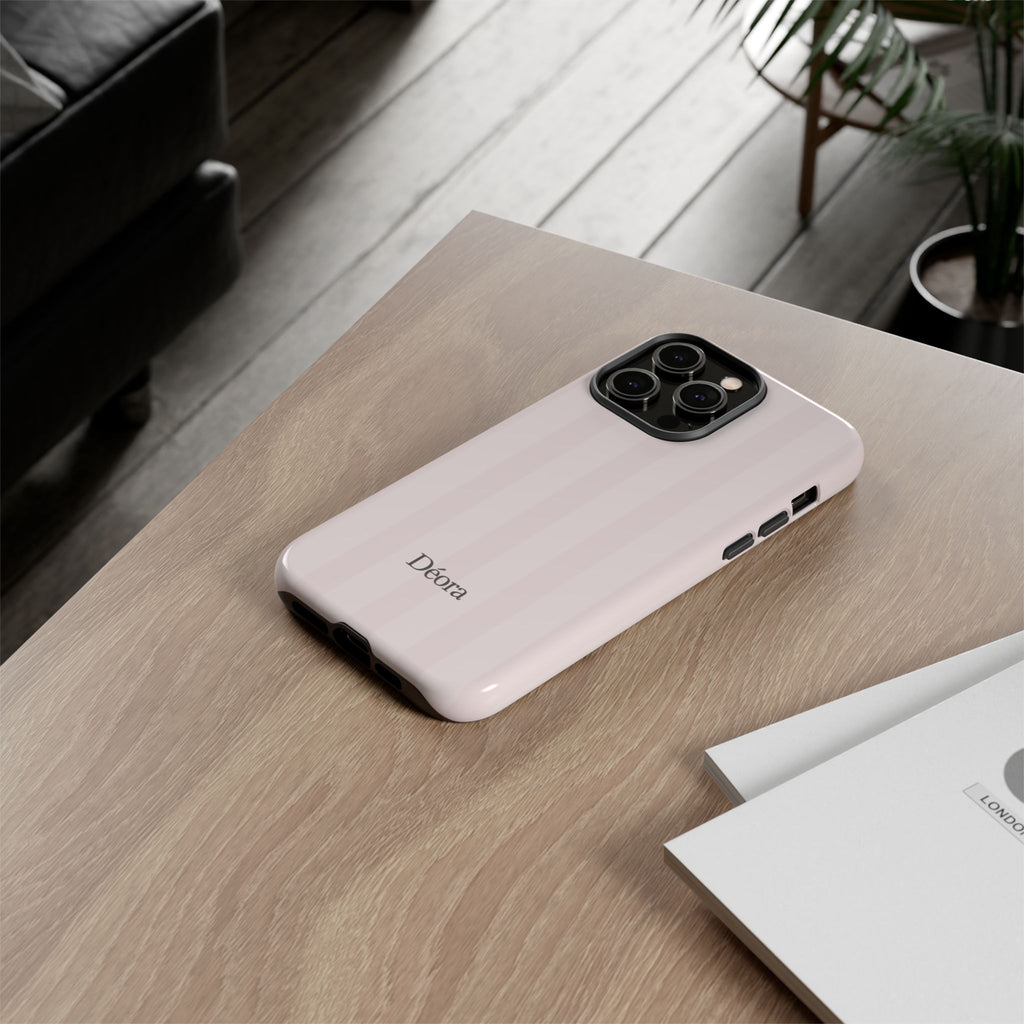 Tough Cases — Slim Protective Phone Case (Pastel Pink Stripe)