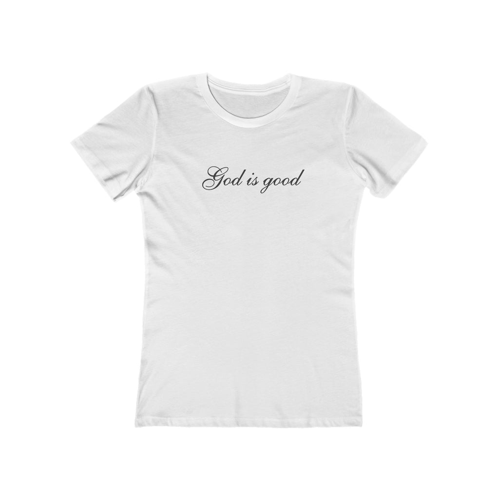 God Is Good Boyfriend Tee — Women’s Faith Graphic T-Shirt