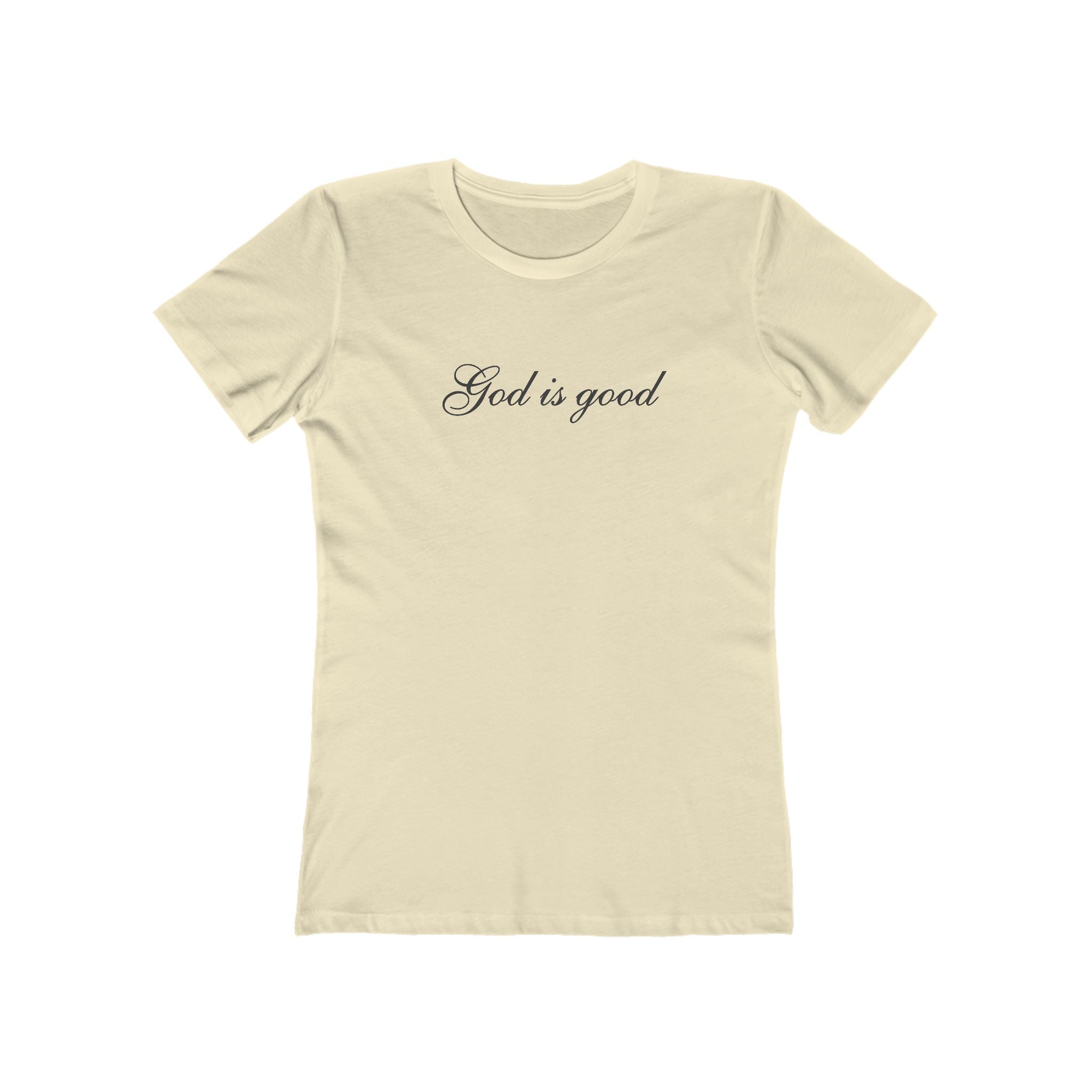 God Is Good Boyfriend Tee — Women’s Faith Graphic T-Shirt