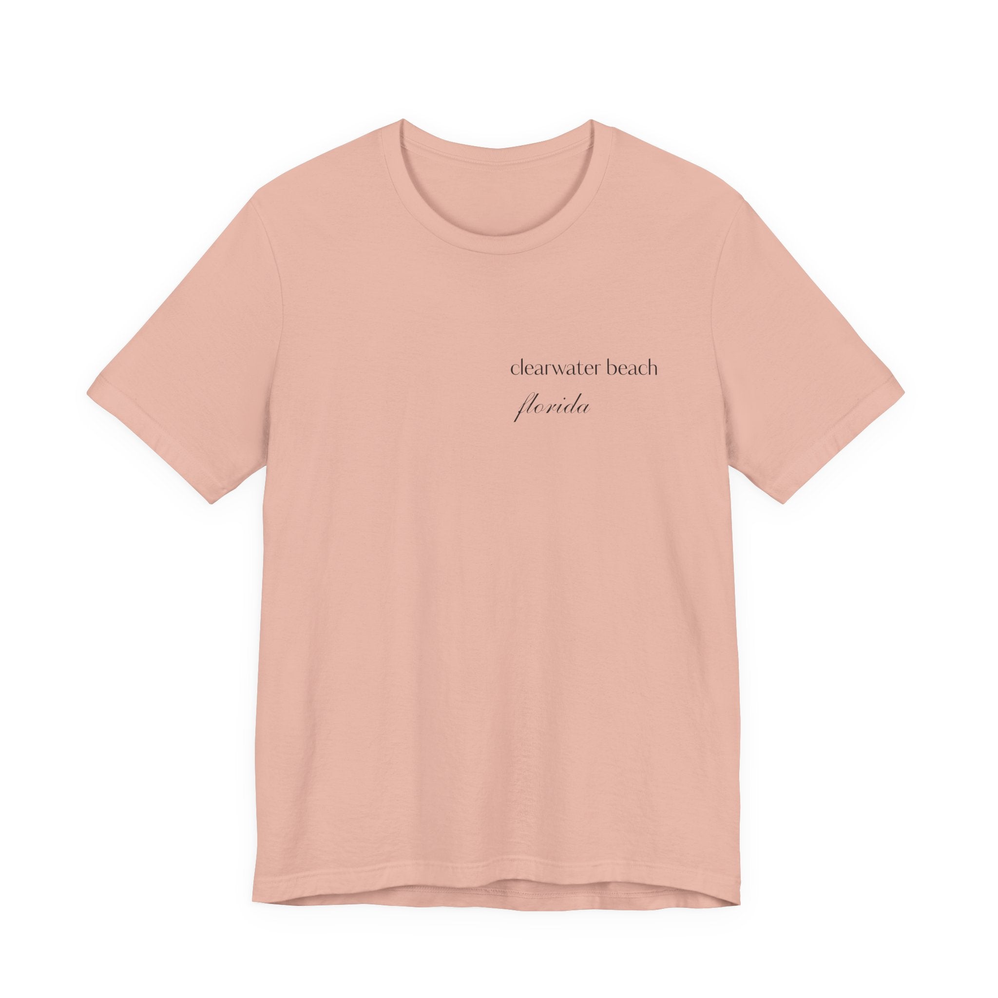 Clearwater Beach Florida Palm Tree Tee — Minimal Coastal Vacation T-Shirt