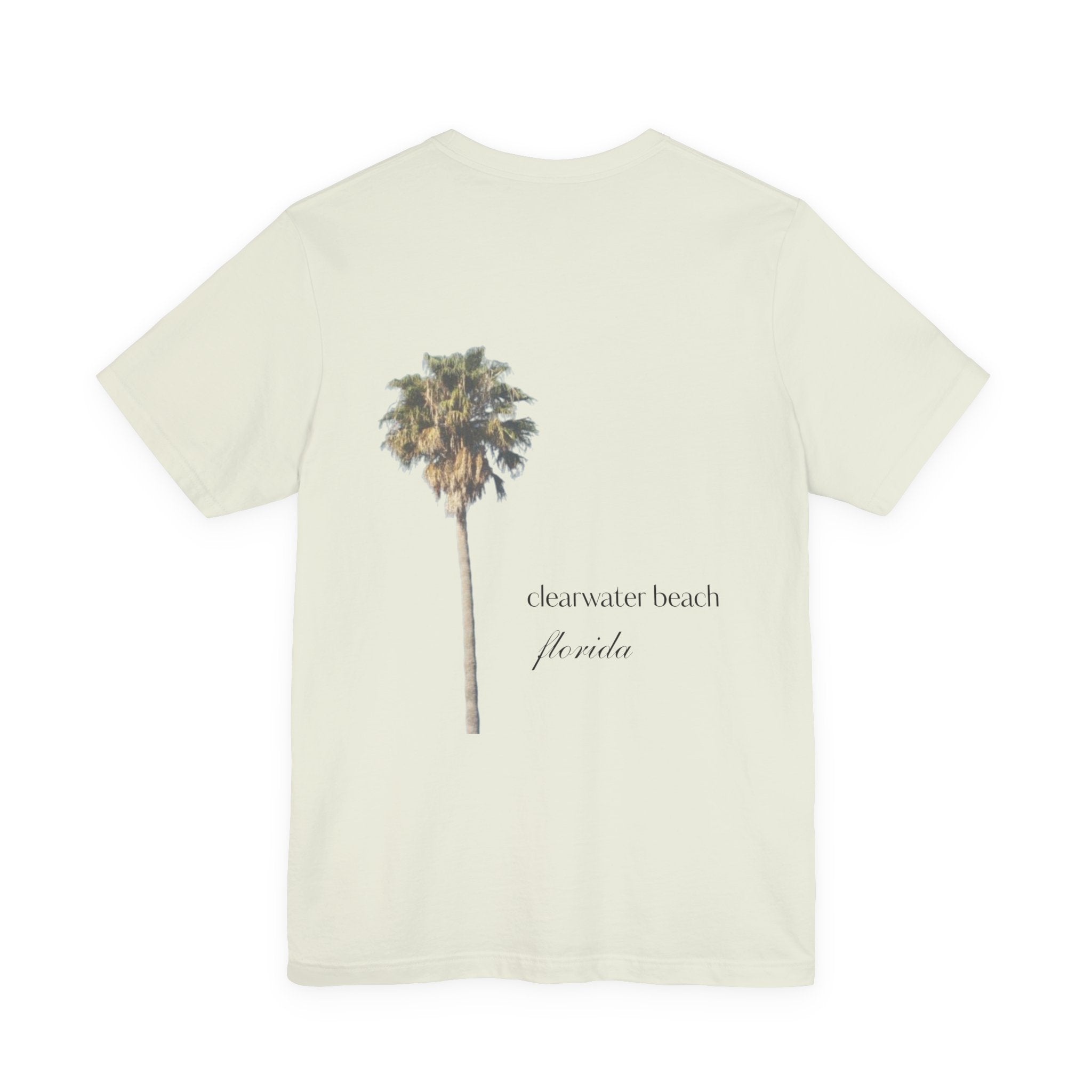 Clearwater Beach Florida Palm Tree Tee — Minimal Coastal Vacation T-Shirt