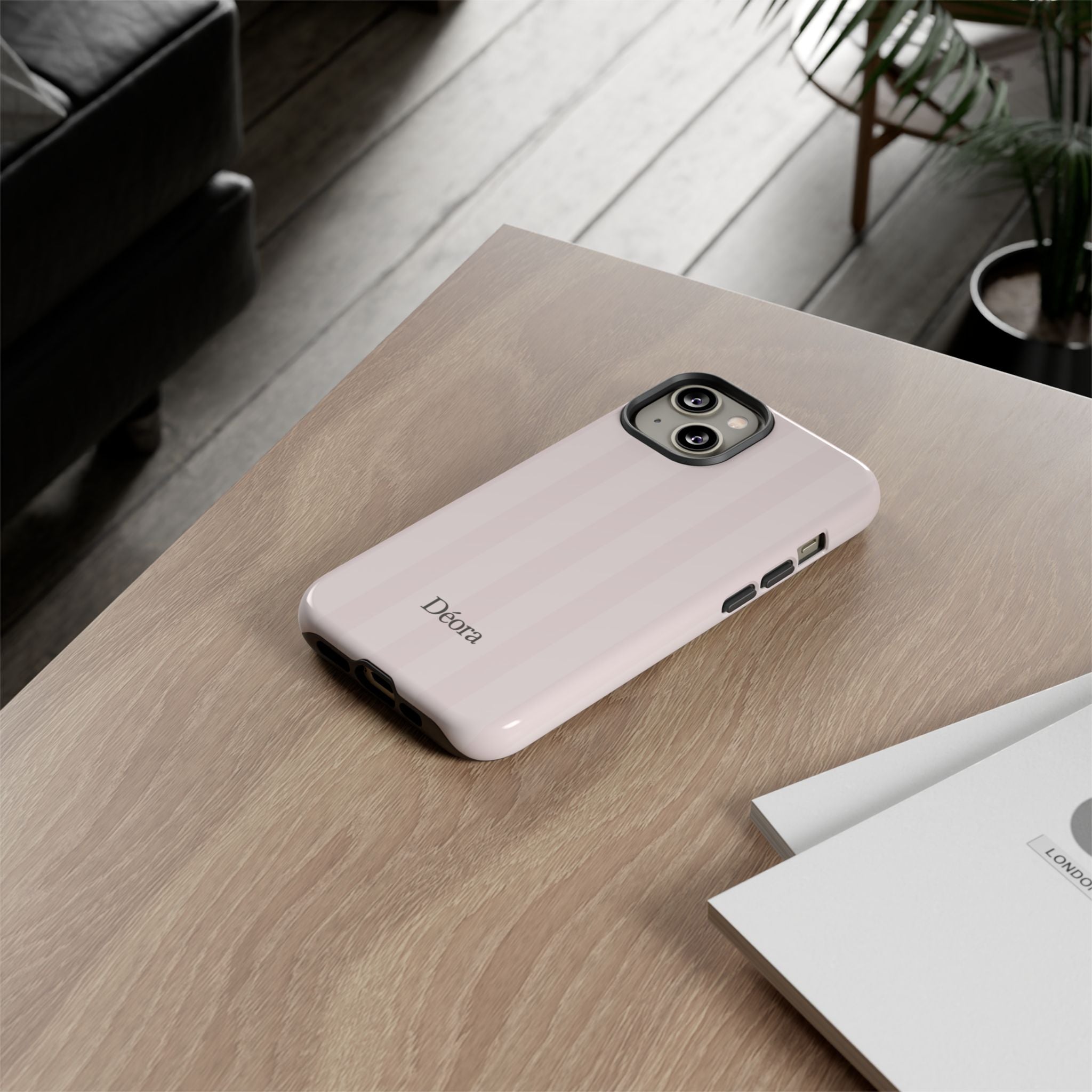 Tough Cases — Slim Protective Phone Case (Pastel Pink Stripe)