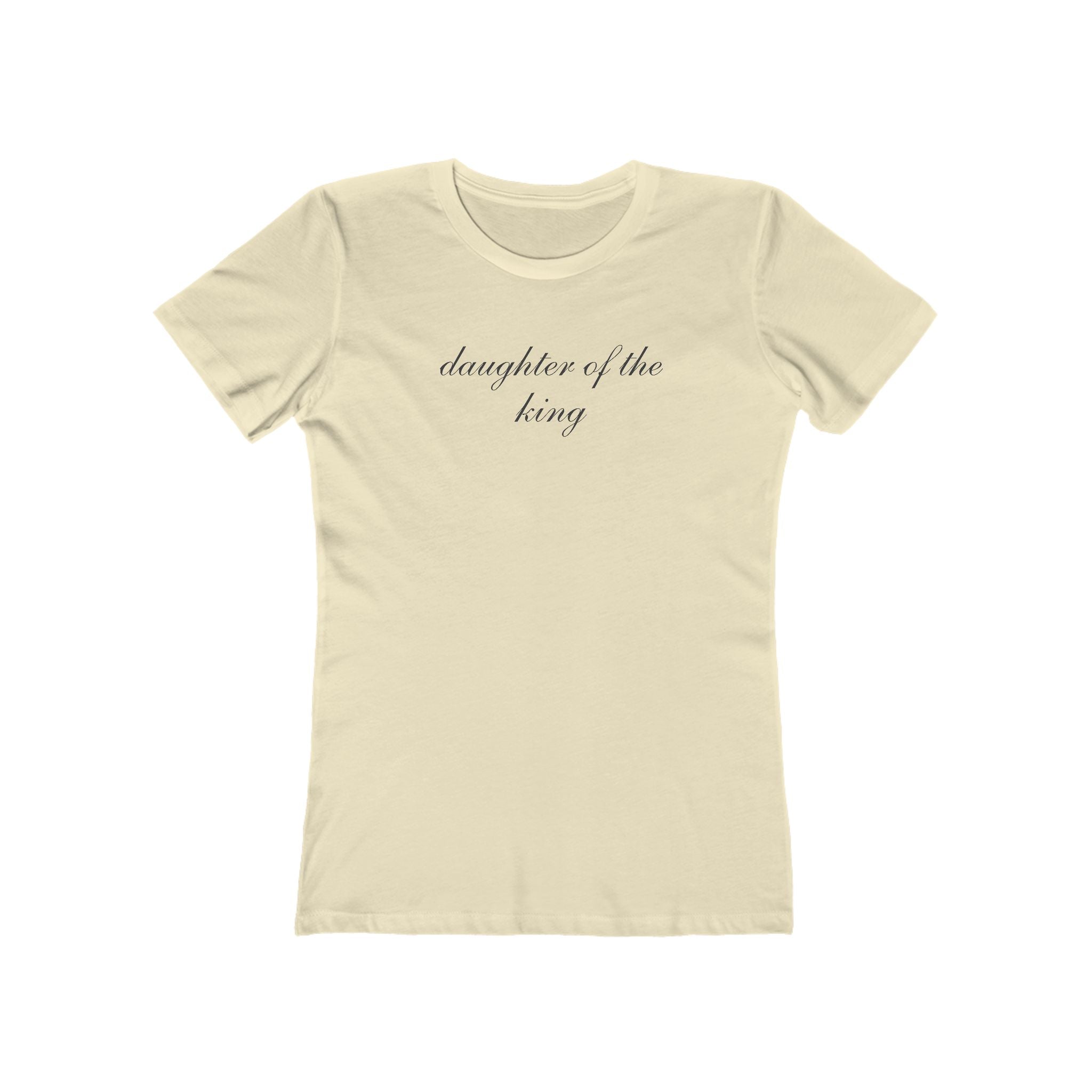 Daughter of the King Boyfriend Tee – Women’s Christian Graphic T‑Shirt