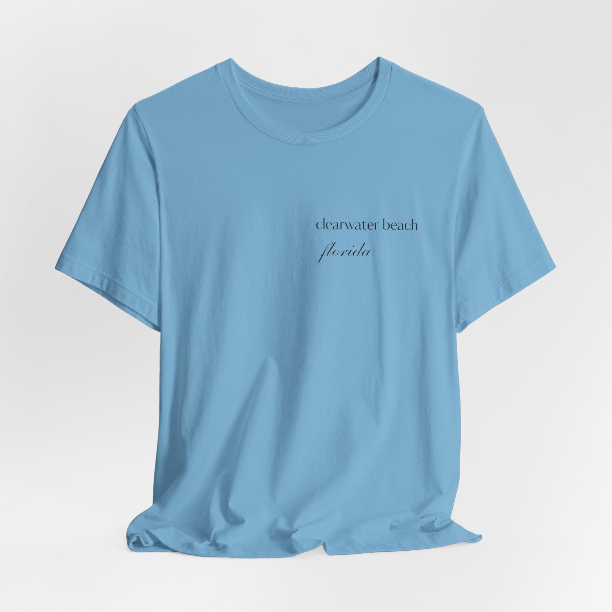 Clearwater Beach Florida Palm Tree Tee — Minimal Coastal Vacation T-Shirt