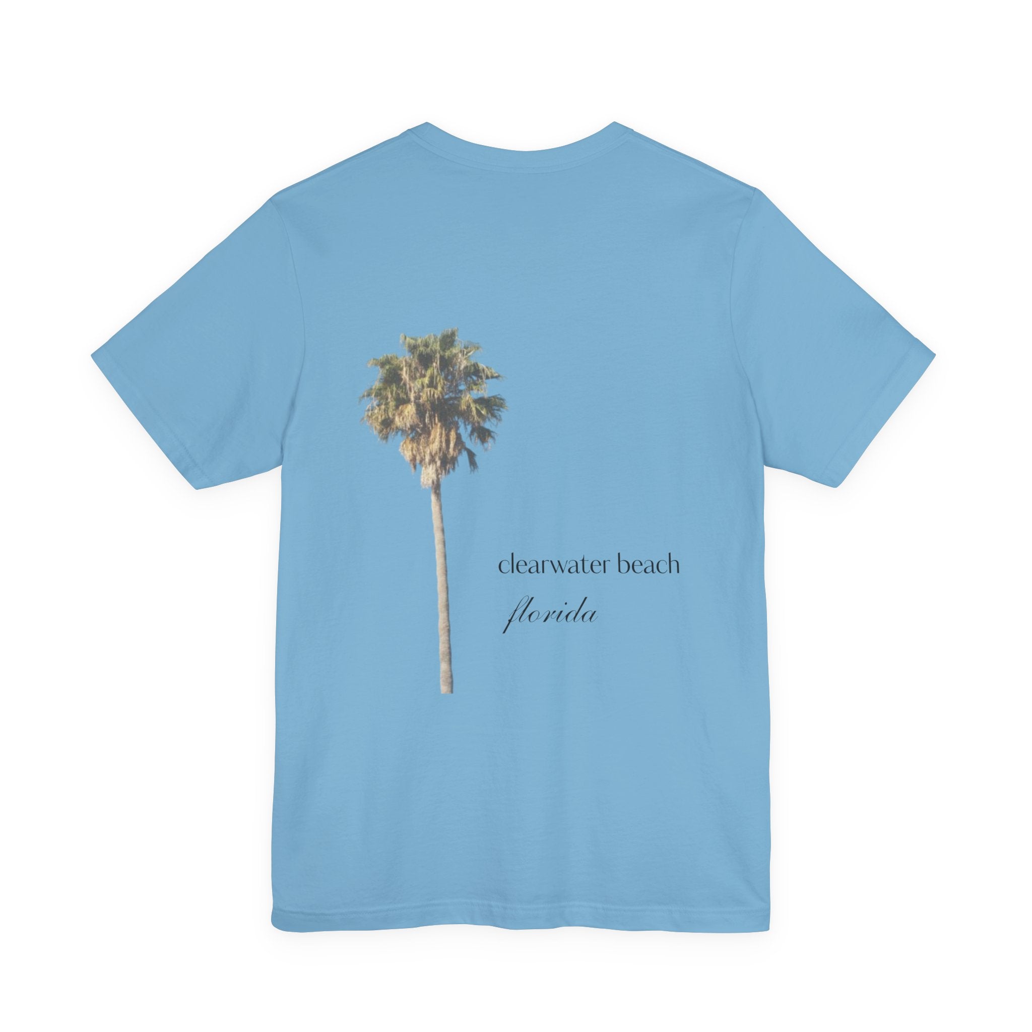 Clearwater Beach Florida Palm Tree Tee — Minimal Coastal Vacation T-Shirt