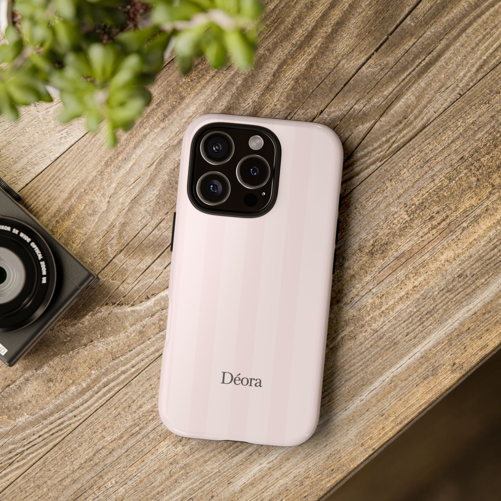 Tough Cases — Slim Protective Phone Case (Pastel Pink Stripe)