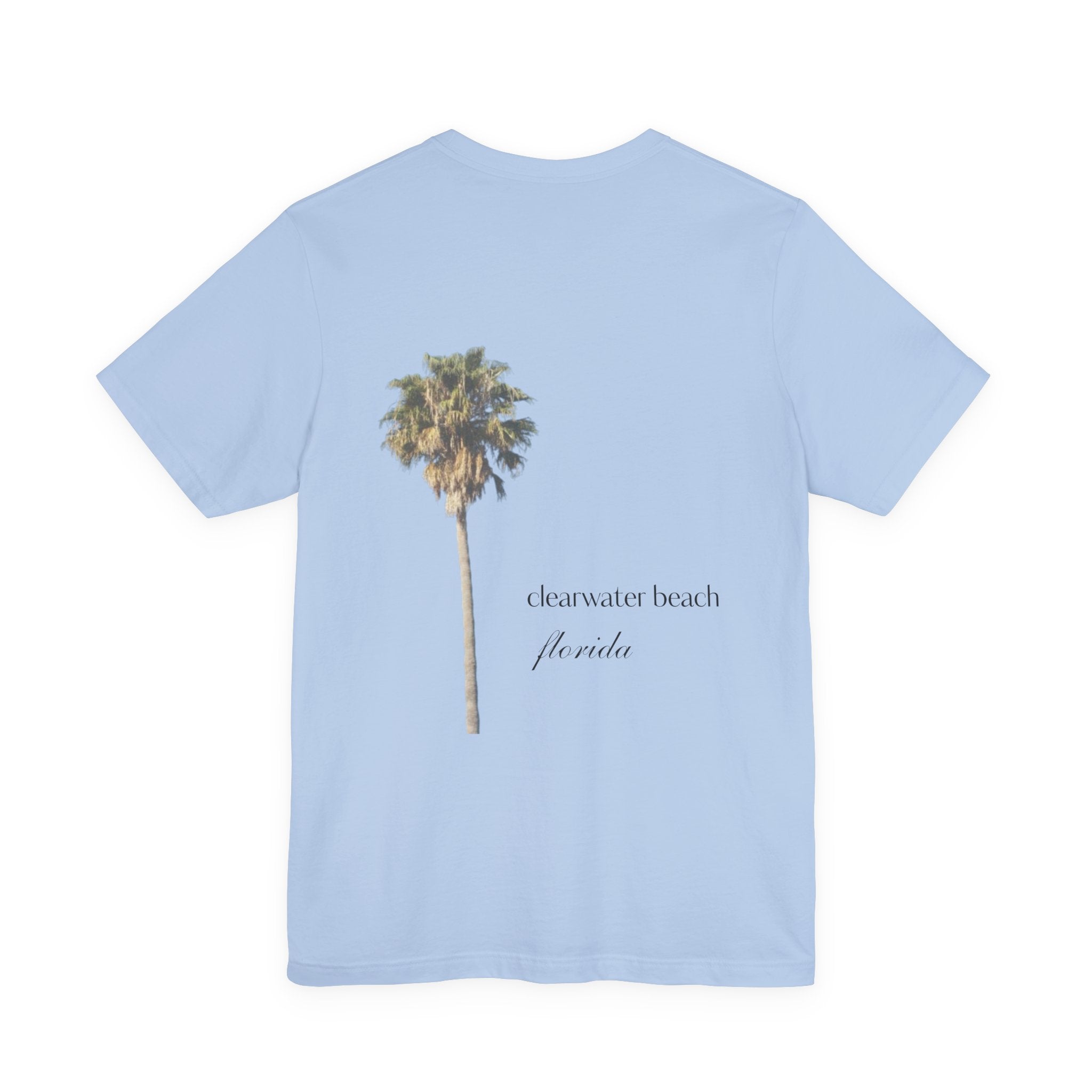 Clearwater Beach Florida Palm Tree Tee — Minimal Coastal Vacation T-Shirt