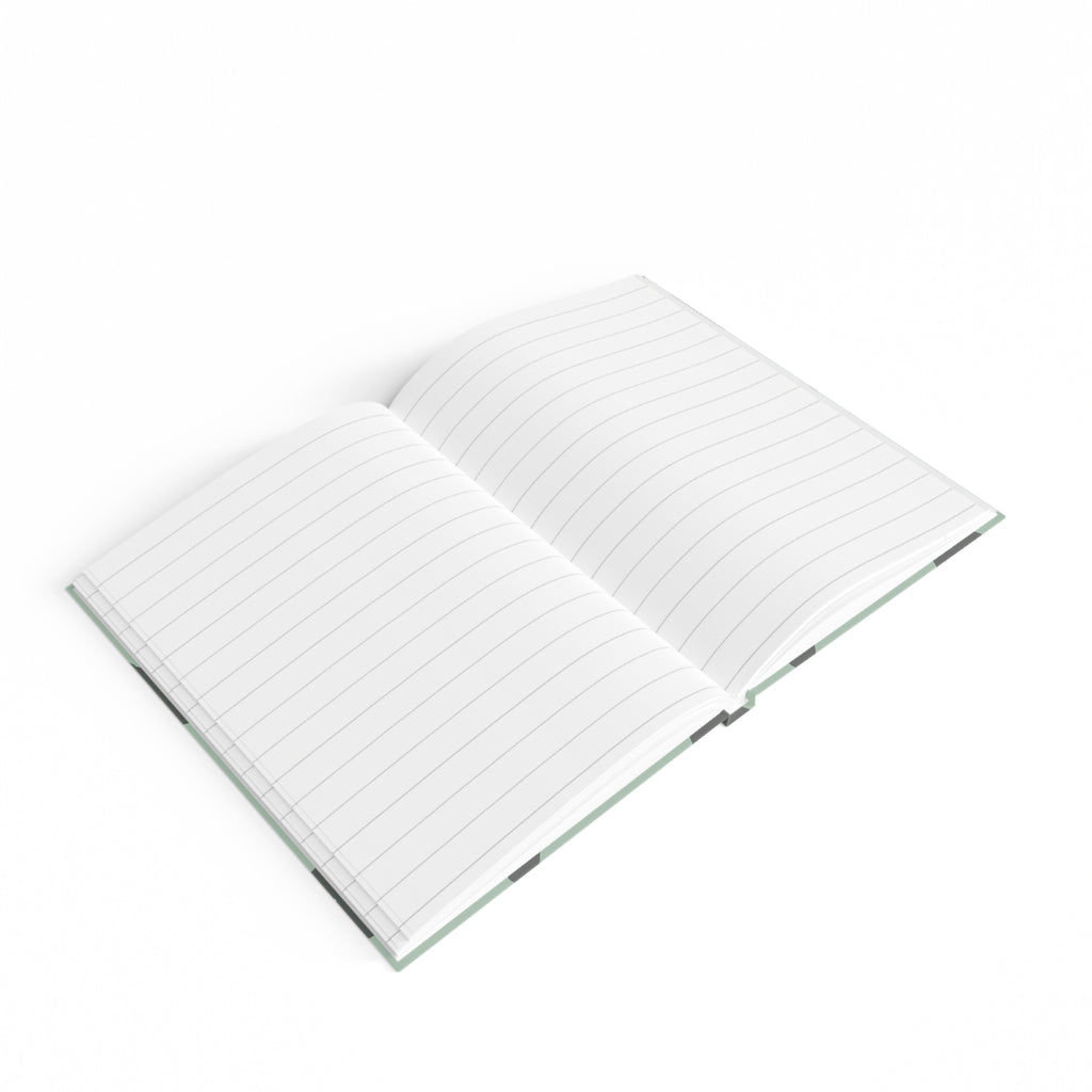 Mint Star Pattern Ruled Journal – Personalized "Déora" Cover
