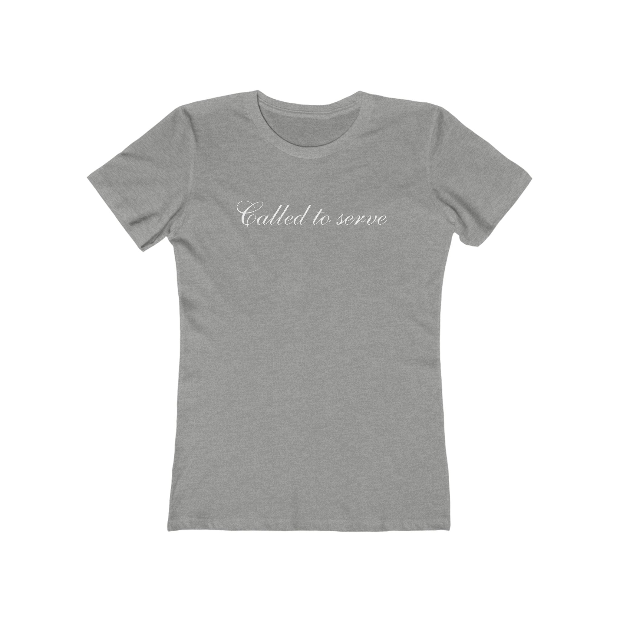 Called to Serve Women’s Boyfriend Tee — Christian Faith Statement Shirt