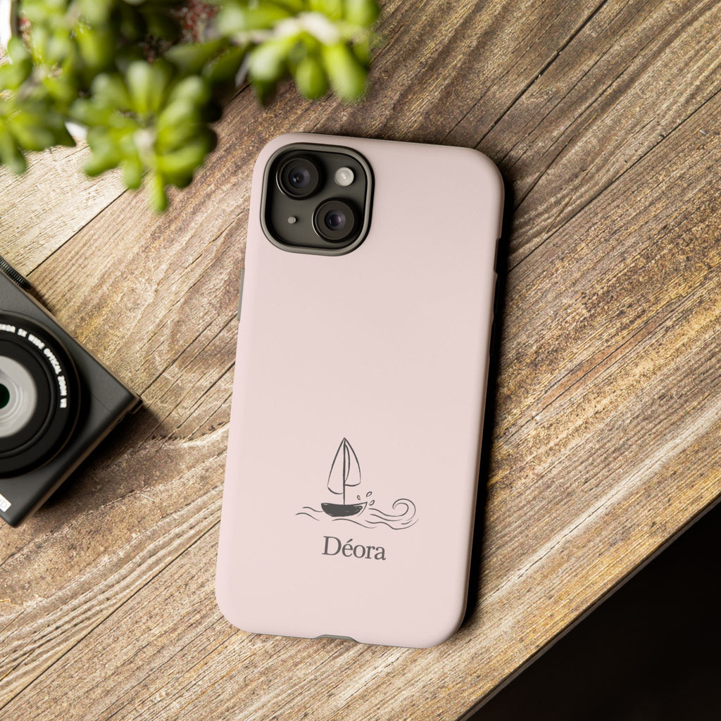 Sailboat Phone Case – 'Déora' Minimal Nautical Protective Case