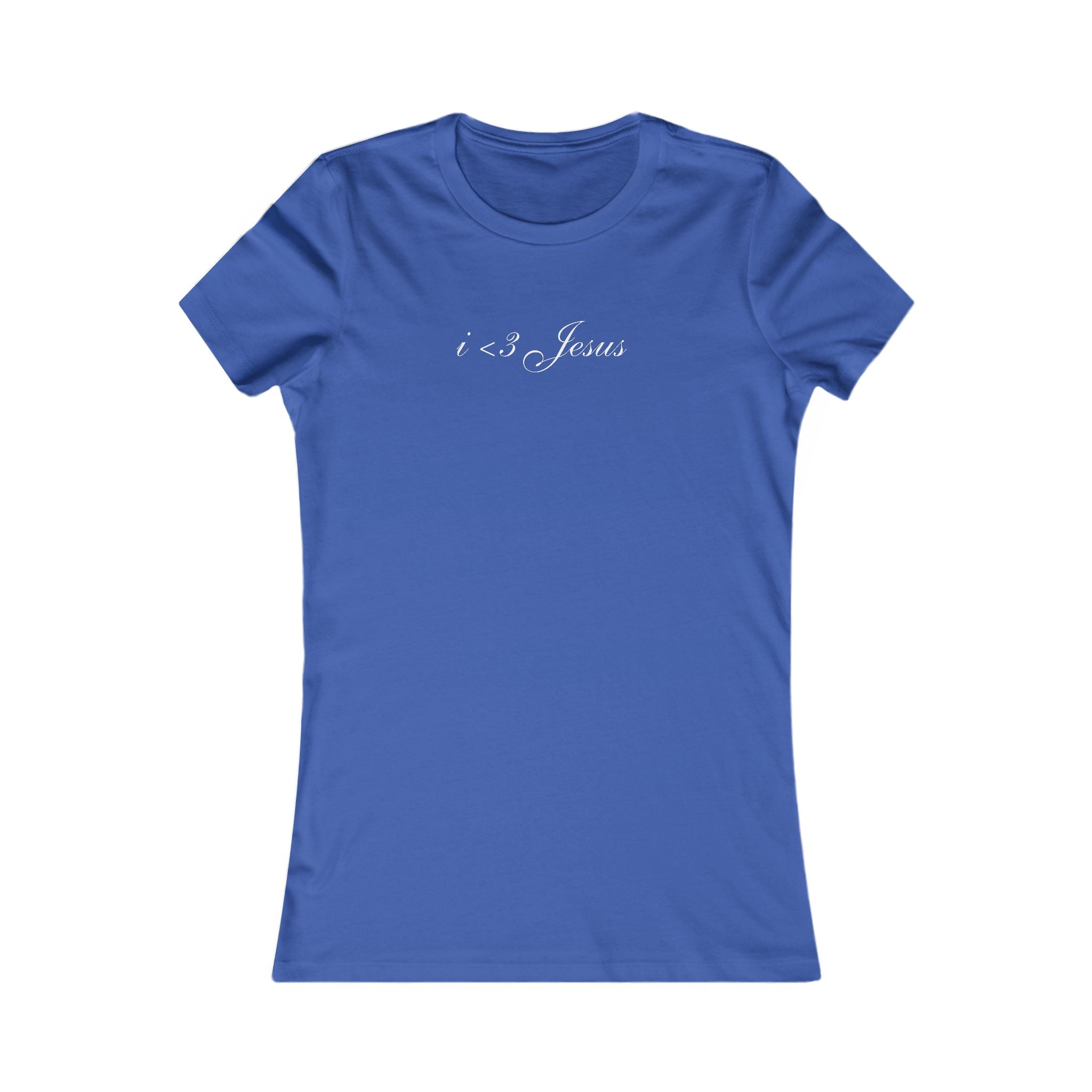 Women's Favorite Tee — 'I <3 Jesus' Christian Faith Graphic Tee