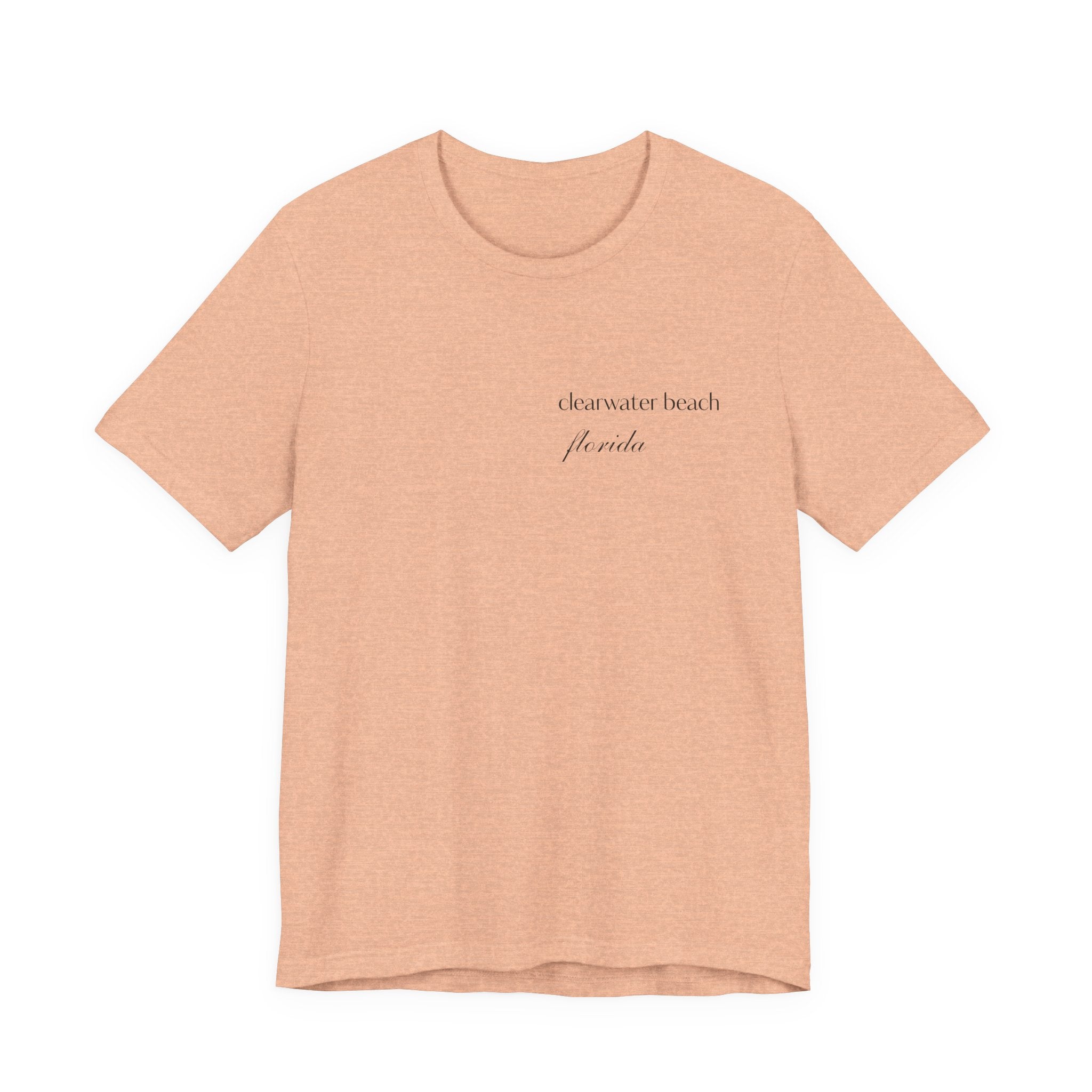 Clearwater Beach Florida Palm Tree Tee — Minimal Coastal Vacation T-Shirt
