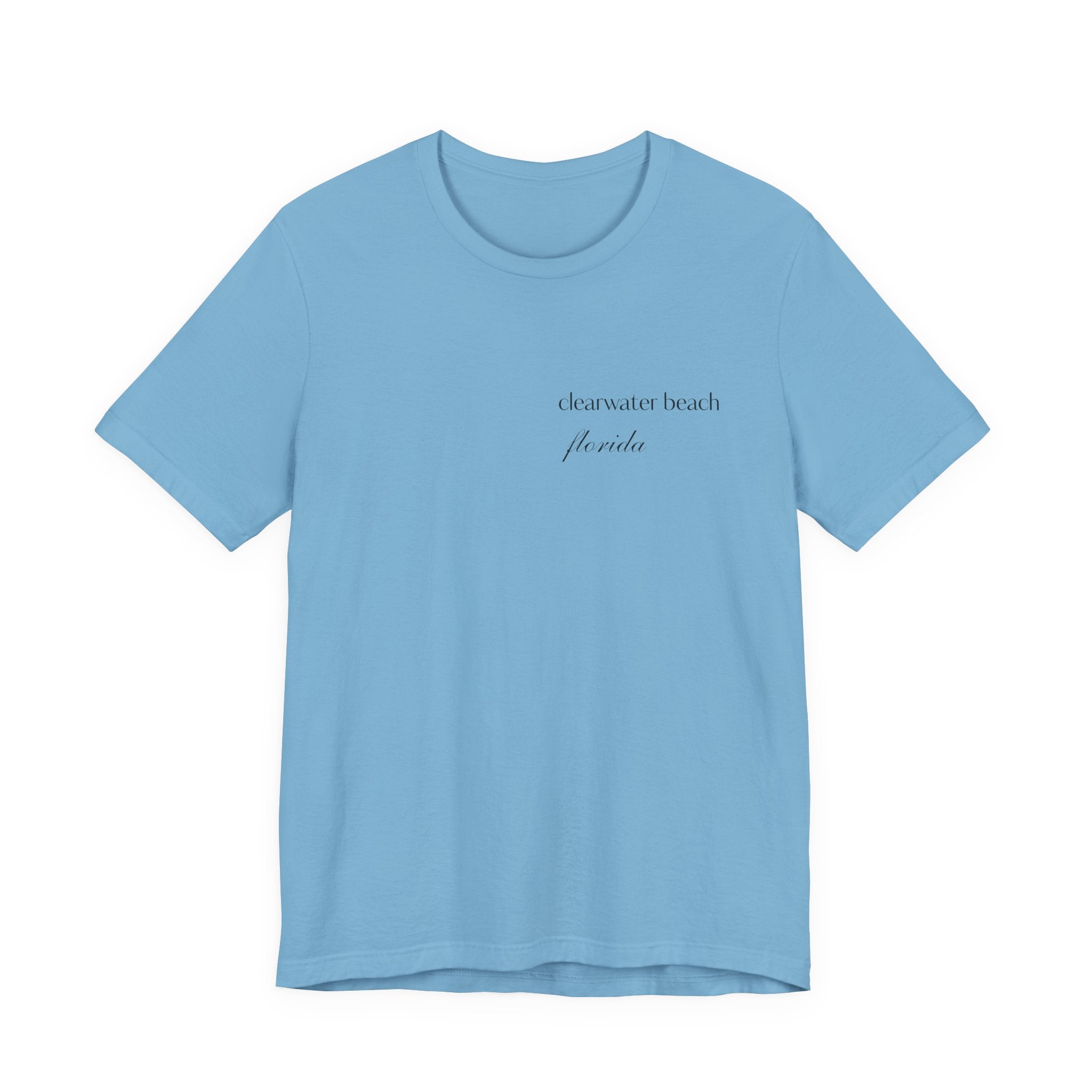 Clearwater Beach Florida Palm Tree Tee — Minimal Coastal Vacation T-Shirt