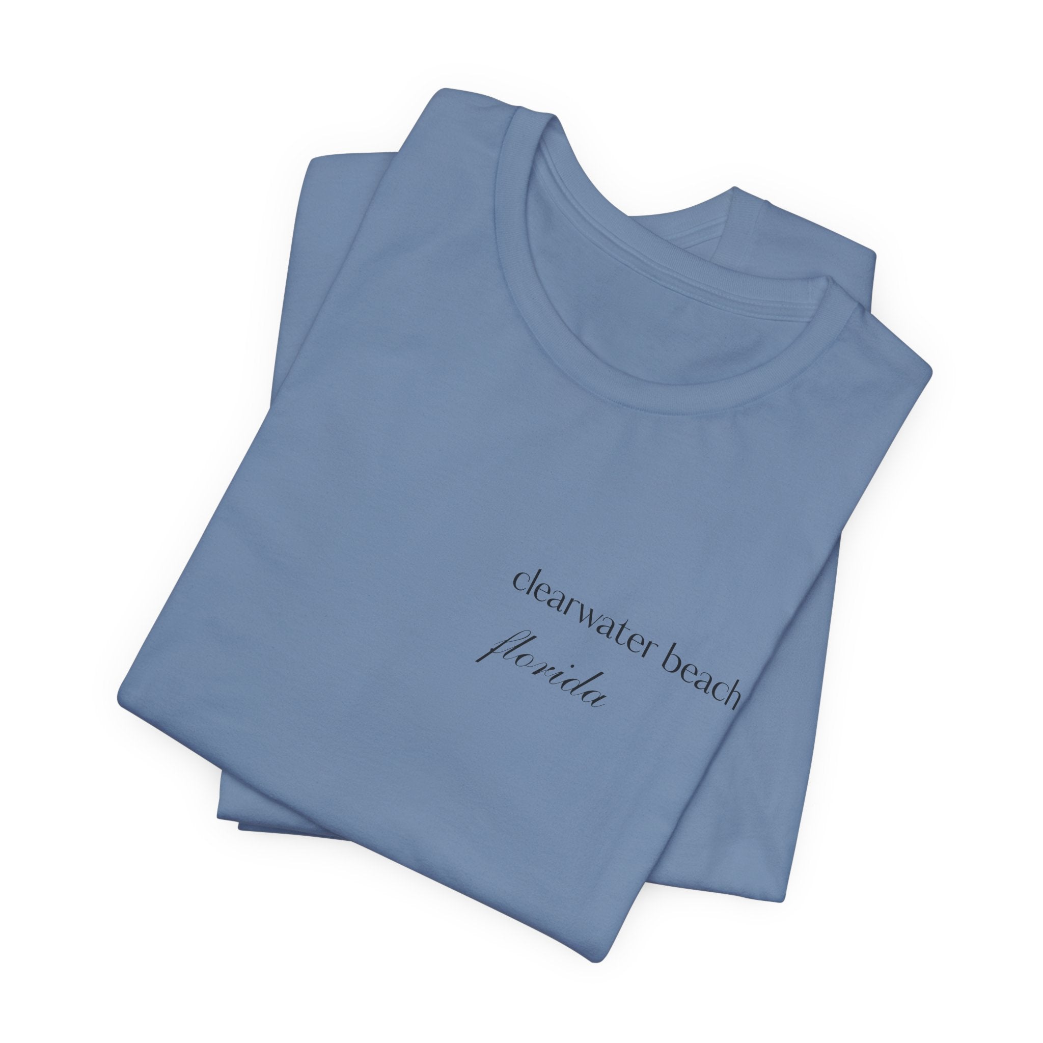 Clearwater Beach Florida Palm Tree Tee — Minimal Coastal Vacation T-Shirt
