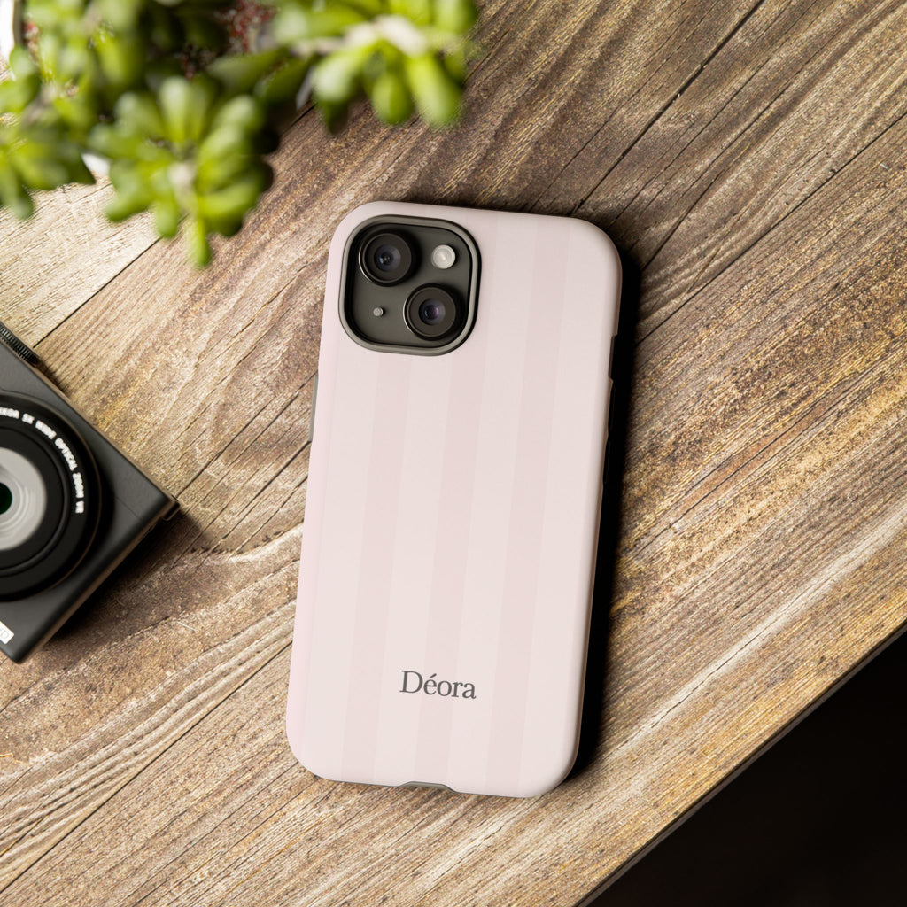 Tough Cases — Slim Protective Phone Case (Pastel Pink Stripe)