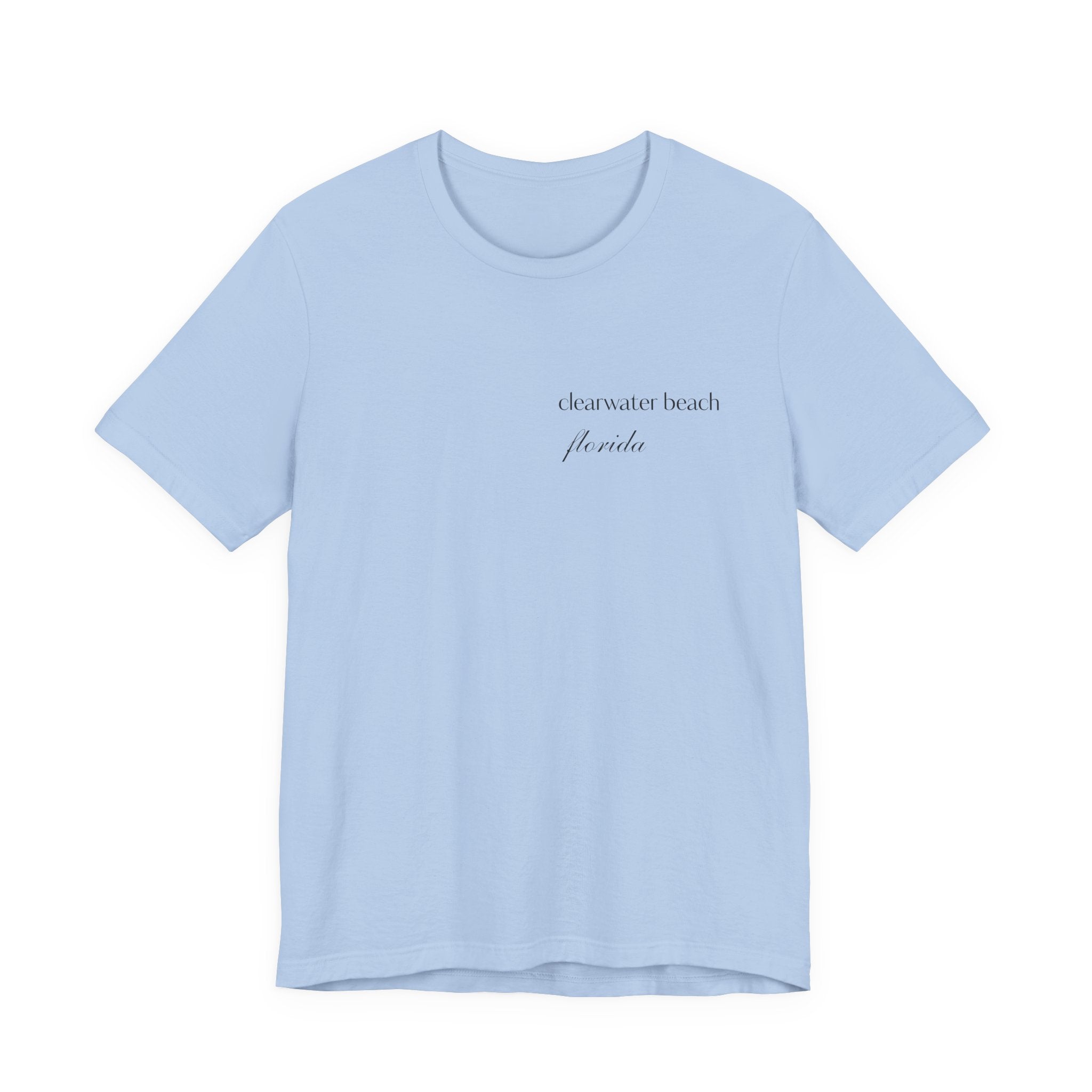 Clearwater Beach Florida Palm Tree Tee — Minimal Coastal Vacation T-Shirt