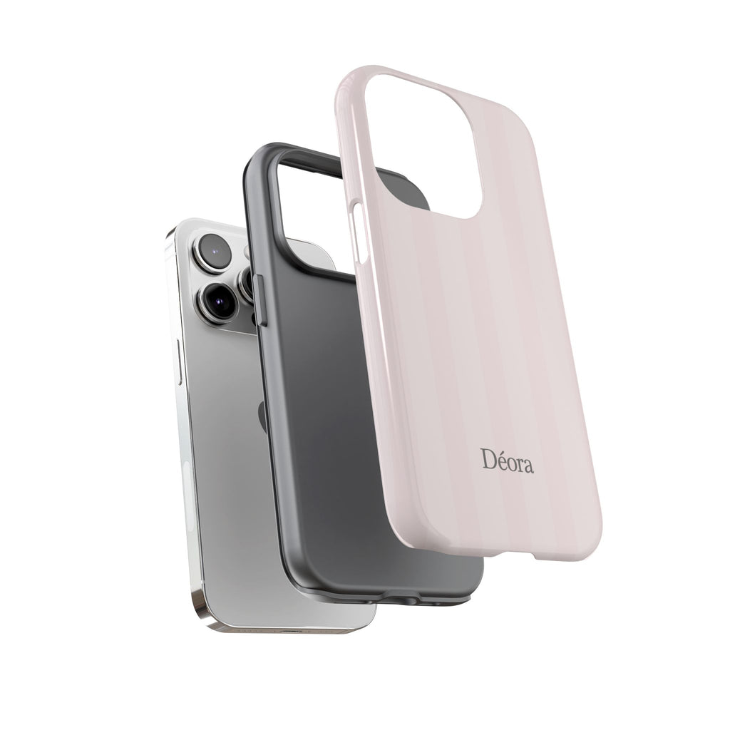 Tough Cases — Slim Protective Phone Case (Pastel Pink Stripe)