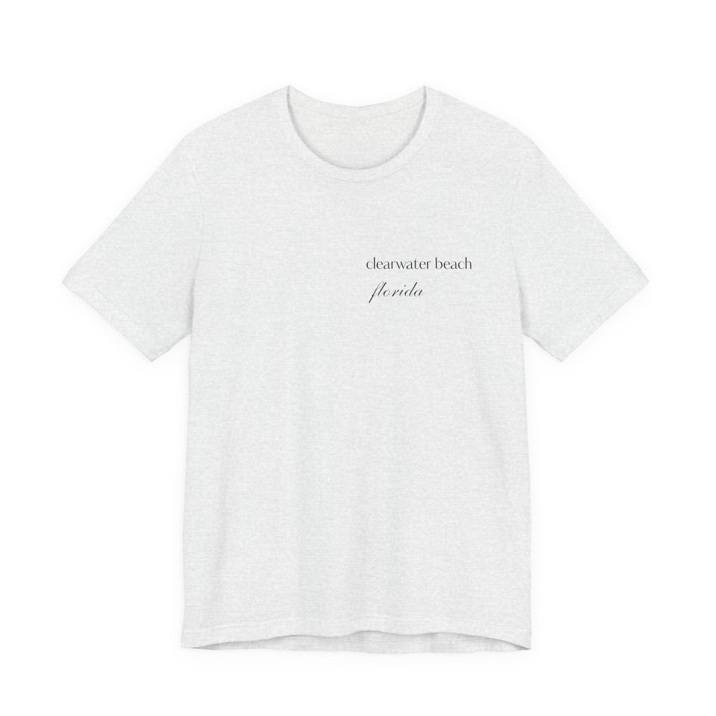 Clearwater Beach Florida Palm Tree Tee — Minimal Coastal Vacation T-Shirt