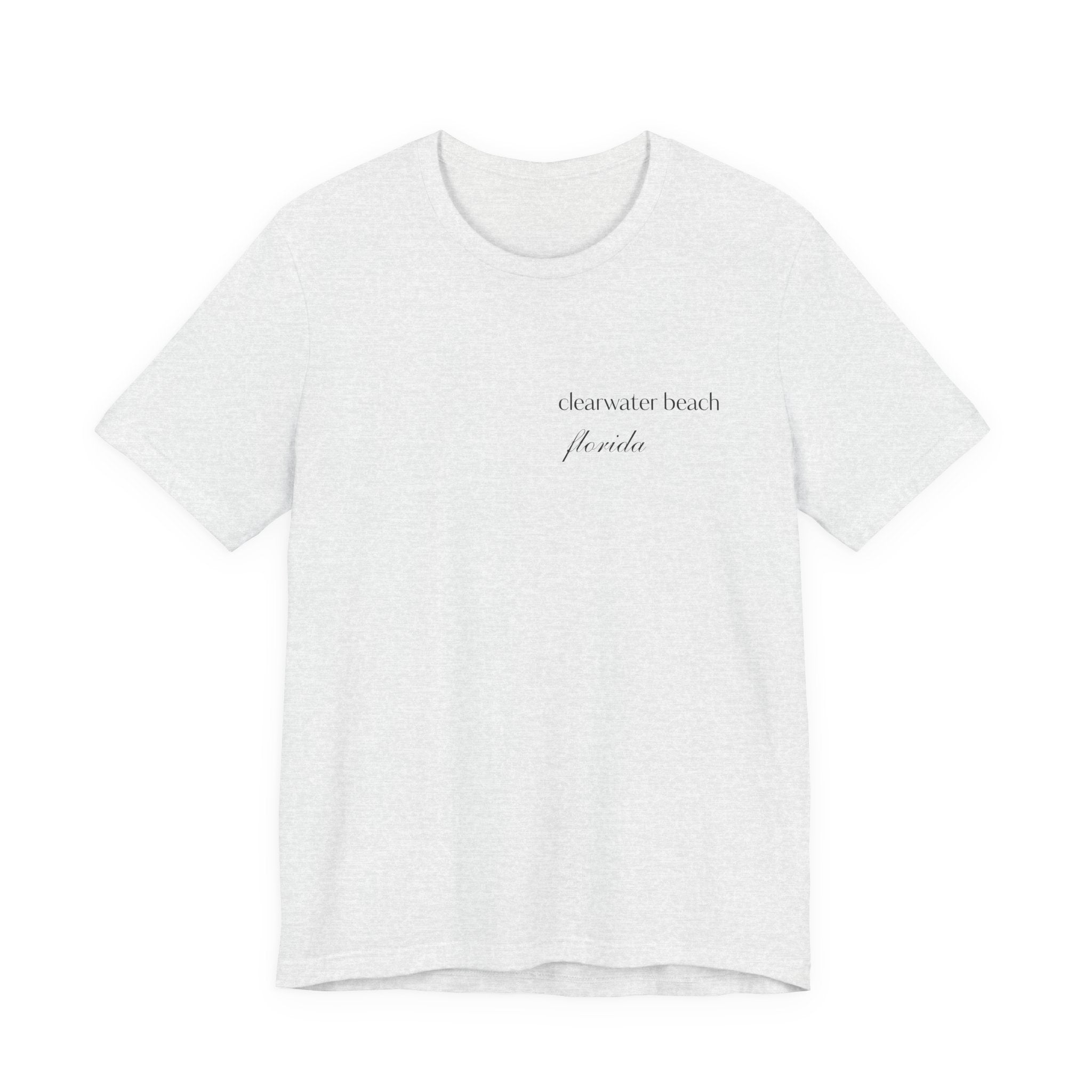 Clearwater Beach Florida Palm Tree Tee — Minimal Coastal Vacation T-Shirt