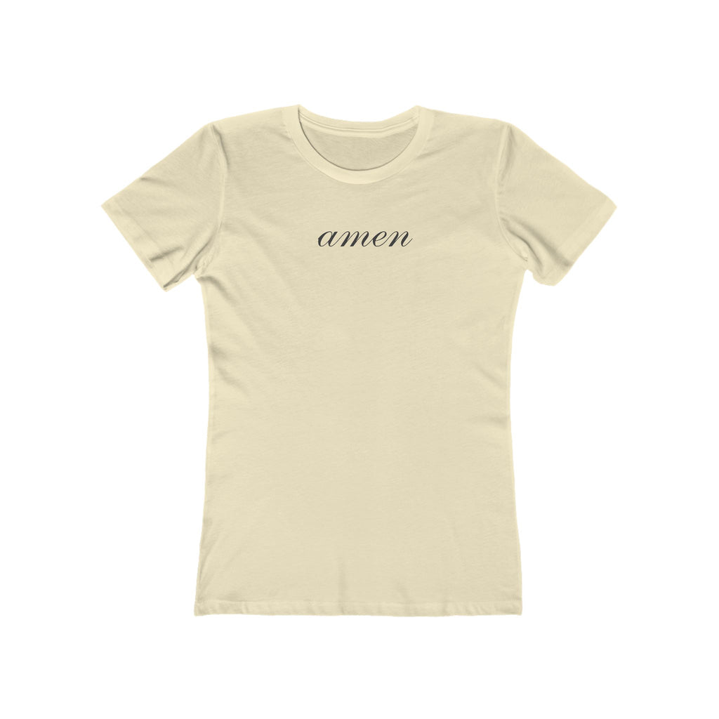 Amen Graphic Tee — Women's Relaxed Boyfriend T-Shirt