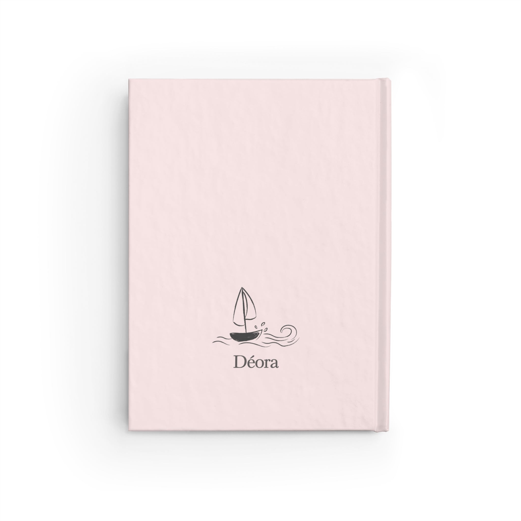 Personalized Pink Nautical Journal — 'Déora' Ruled Notebook