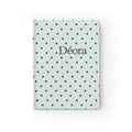 Polka Dot Personalized Journal — 'Déora' Hardback Ruled Notebook