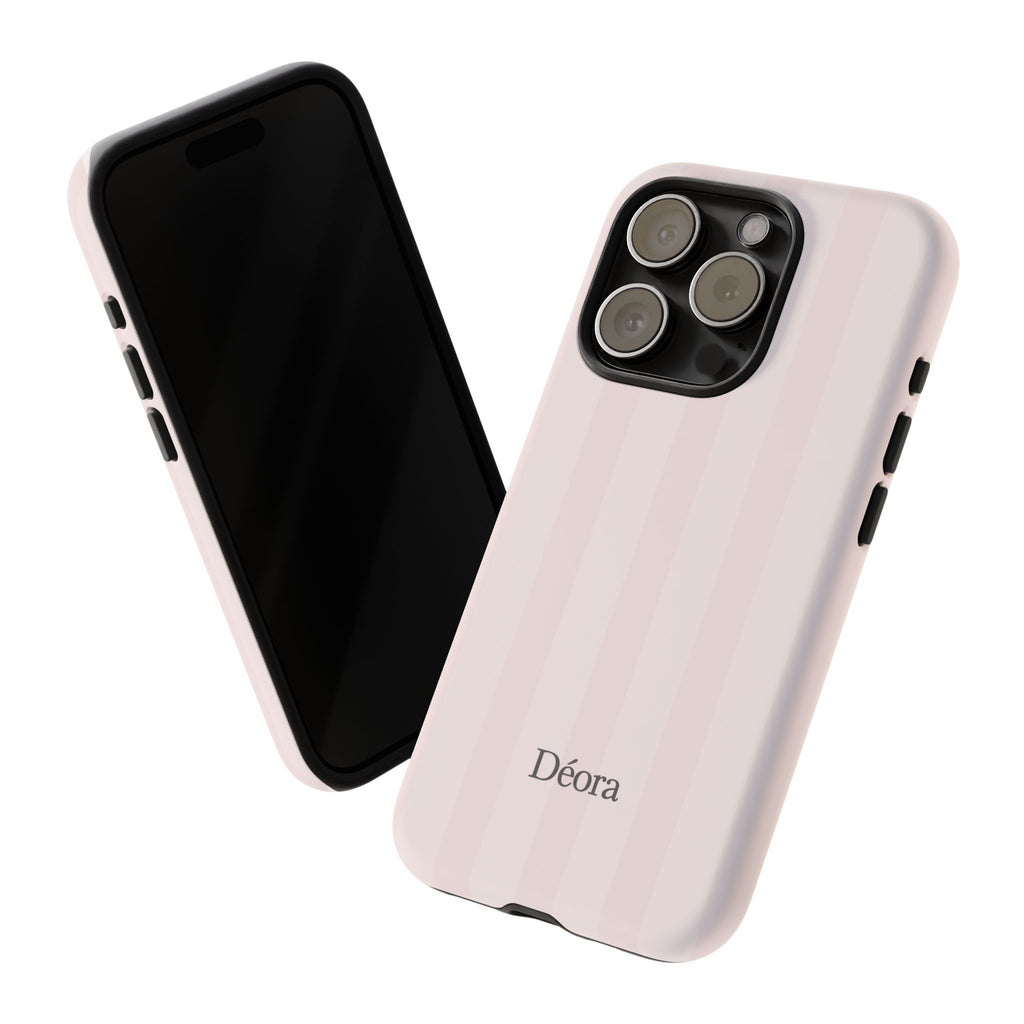 Tough Cases — Slim Protective Phone Case (Pastel Pink Stripe)