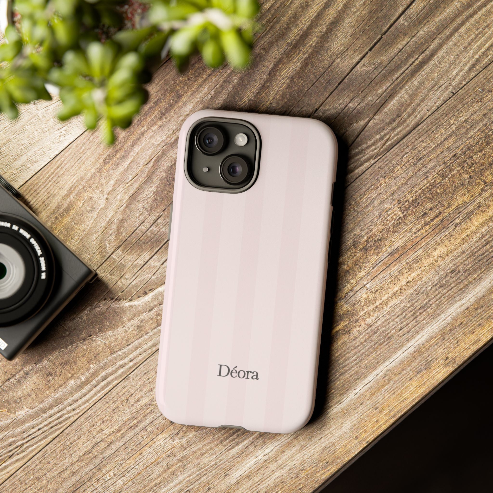 Tough Cases — Slim Protective Phone Case (Pastel Pink Stripe)