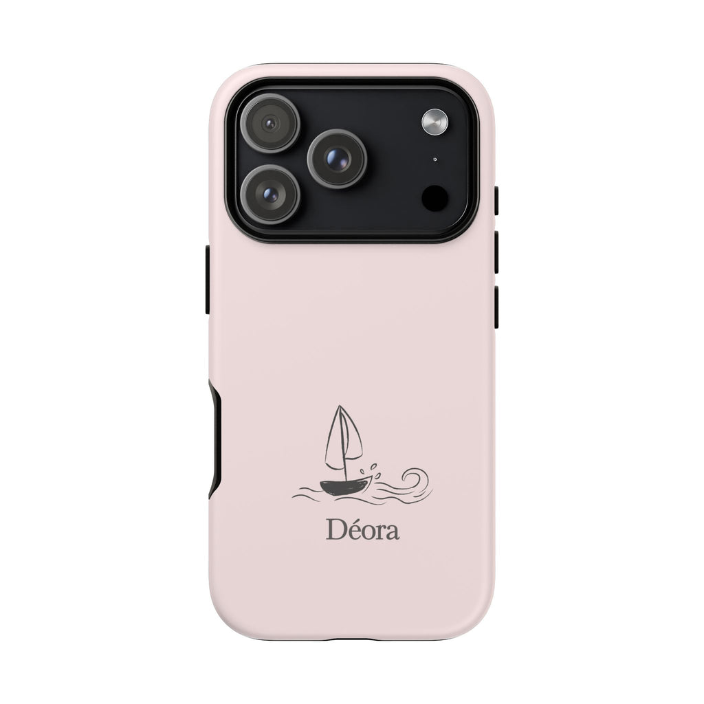 Sailboat Phone Case – 'Déora' Minimal Nautical Protective Case
