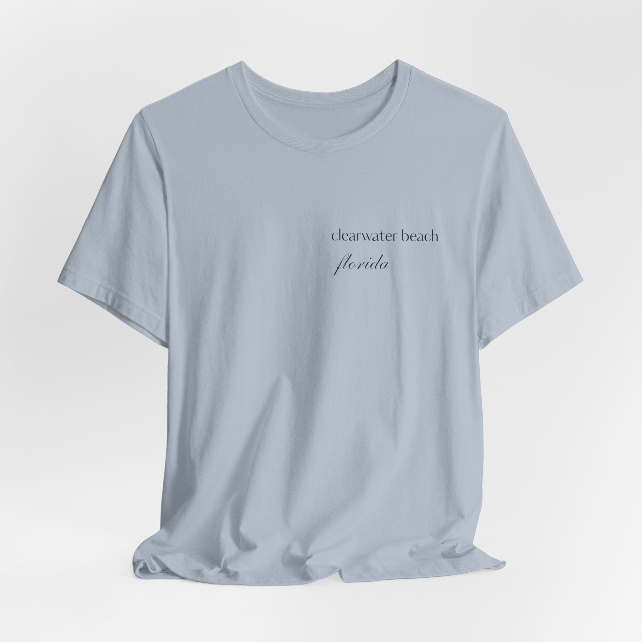 Clearwater Beach Florida Palm Tree Tee — Minimal Coastal Vacation T-Shirt