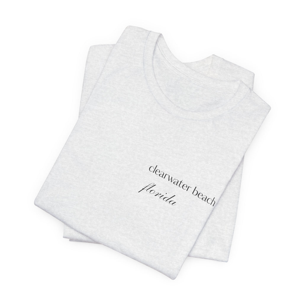 Clearwater Beach Florida Palm Tree Tee — Minimal Coastal Vacation T-Shirt