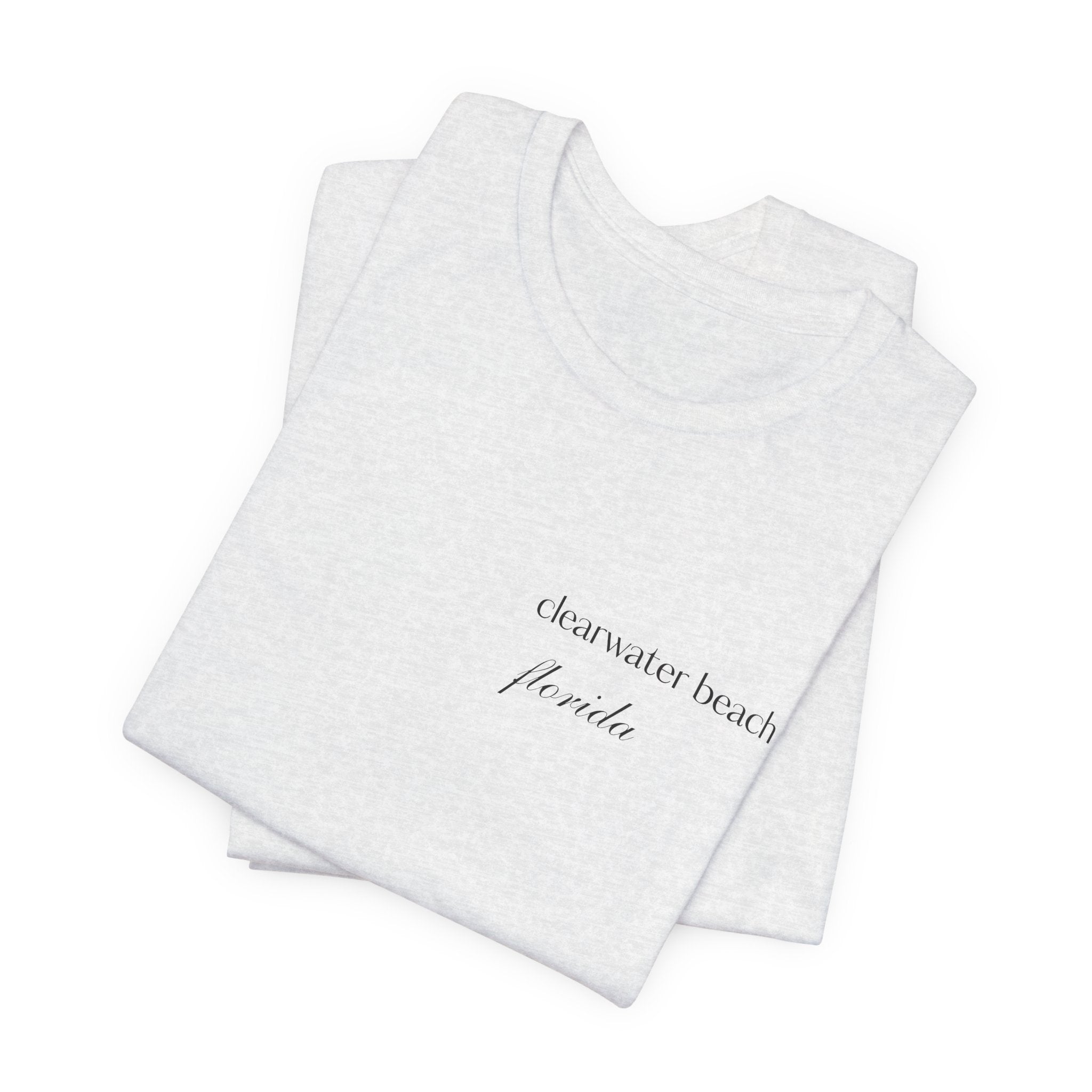 Clearwater Beach Florida Palm Tree Tee — Minimal Coastal Vacation T-Shirt