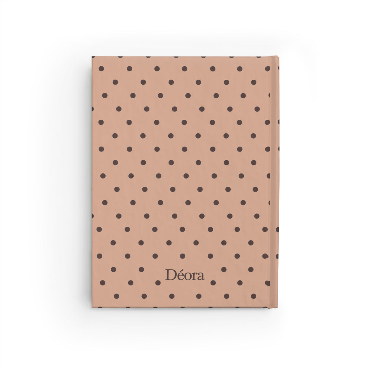 Polka Dot Personalized Journal — 'Déora' Ruled Notebook