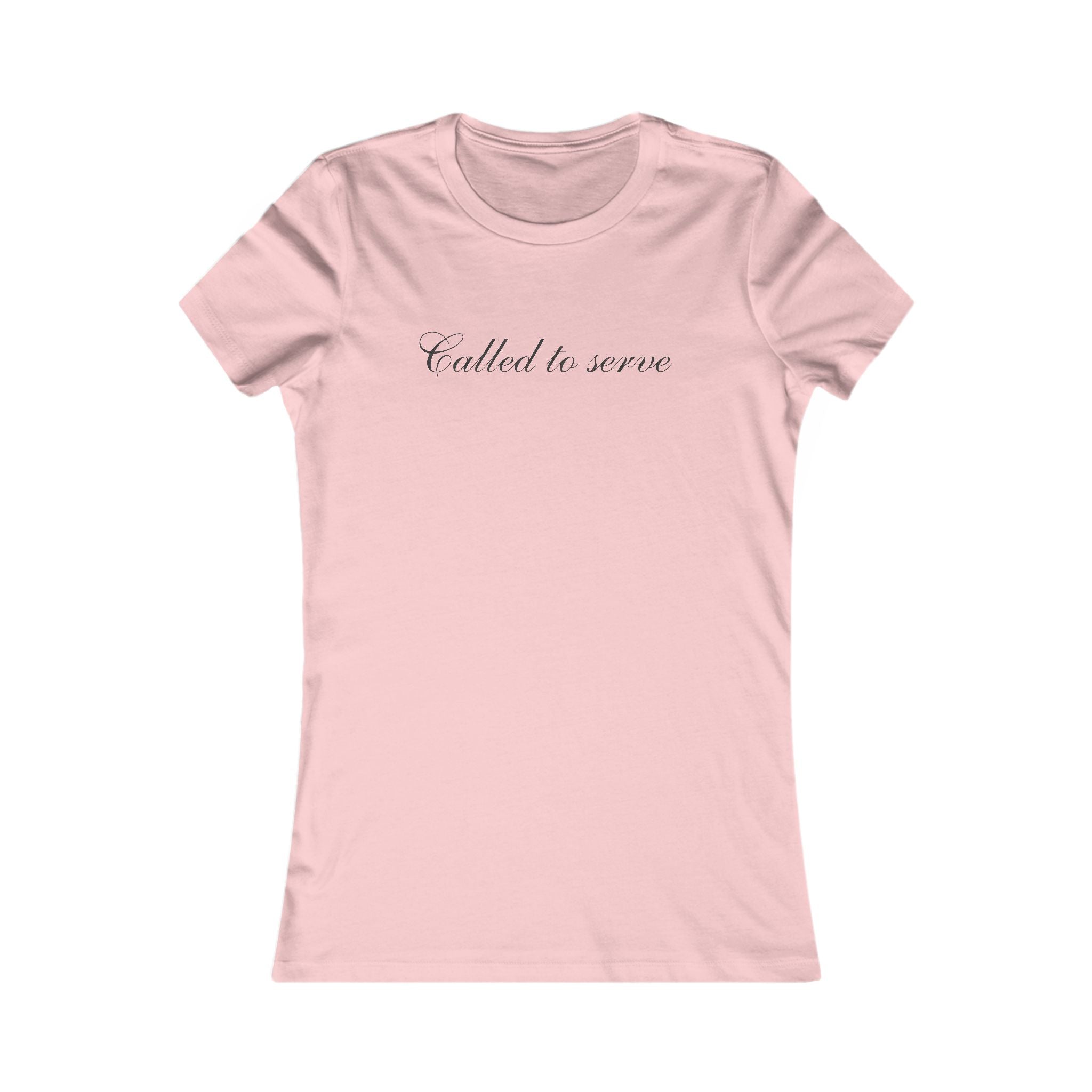 Women's Tee — "Called to Serve" Script Graphic
