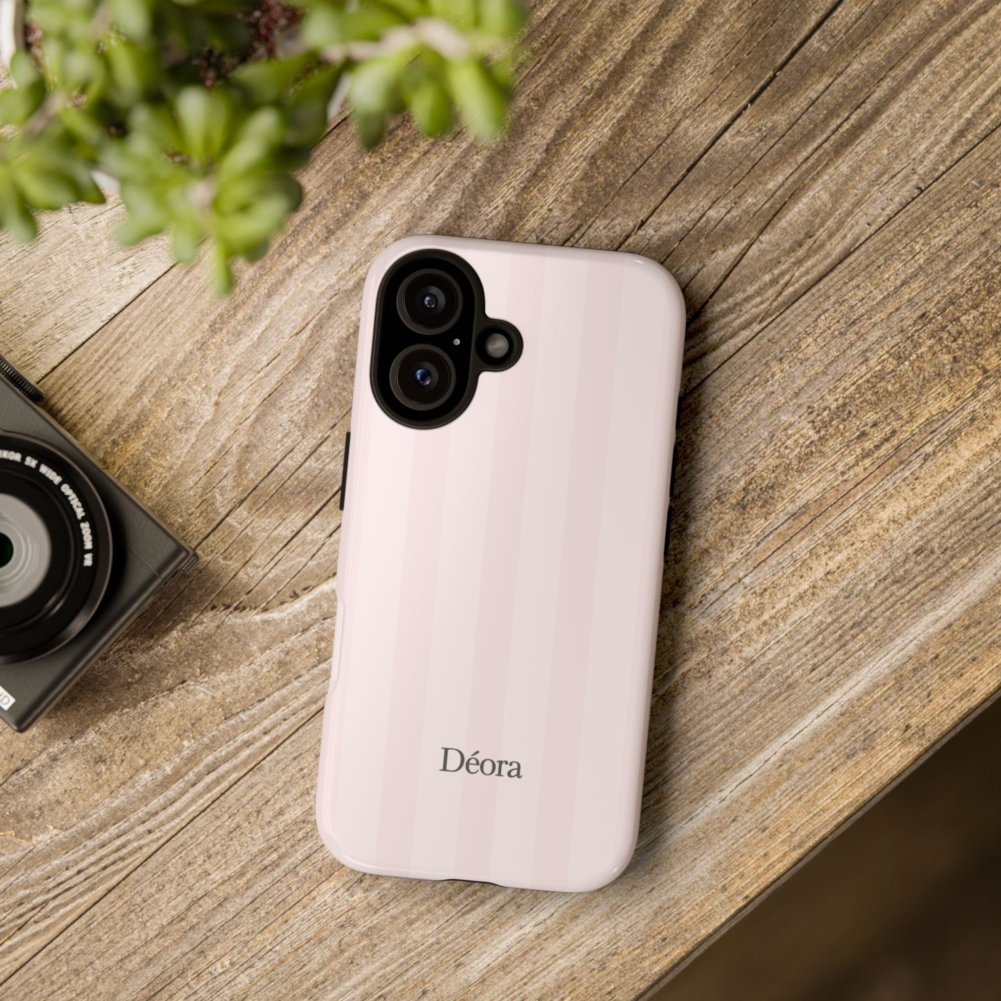 Tough Cases — Slim Protective Phone Case (Pastel Pink Stripe)