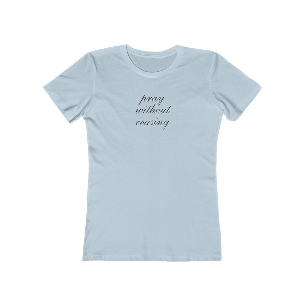 Boyfriend Tee for Women - 'Funny Without Trying' Script Graphic T-Shirt